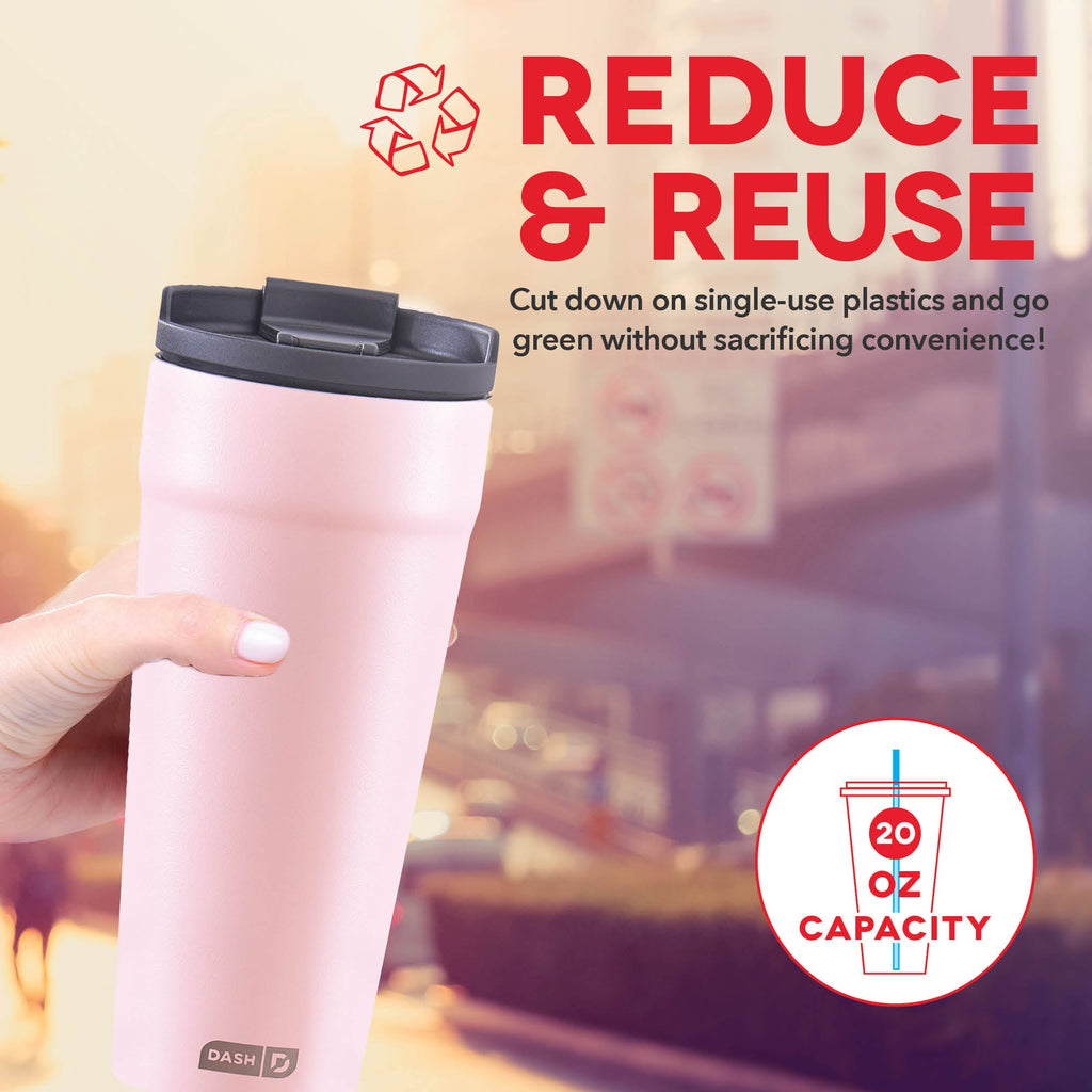 2-in-1 Spill-Proof Insulated Tumbler F0