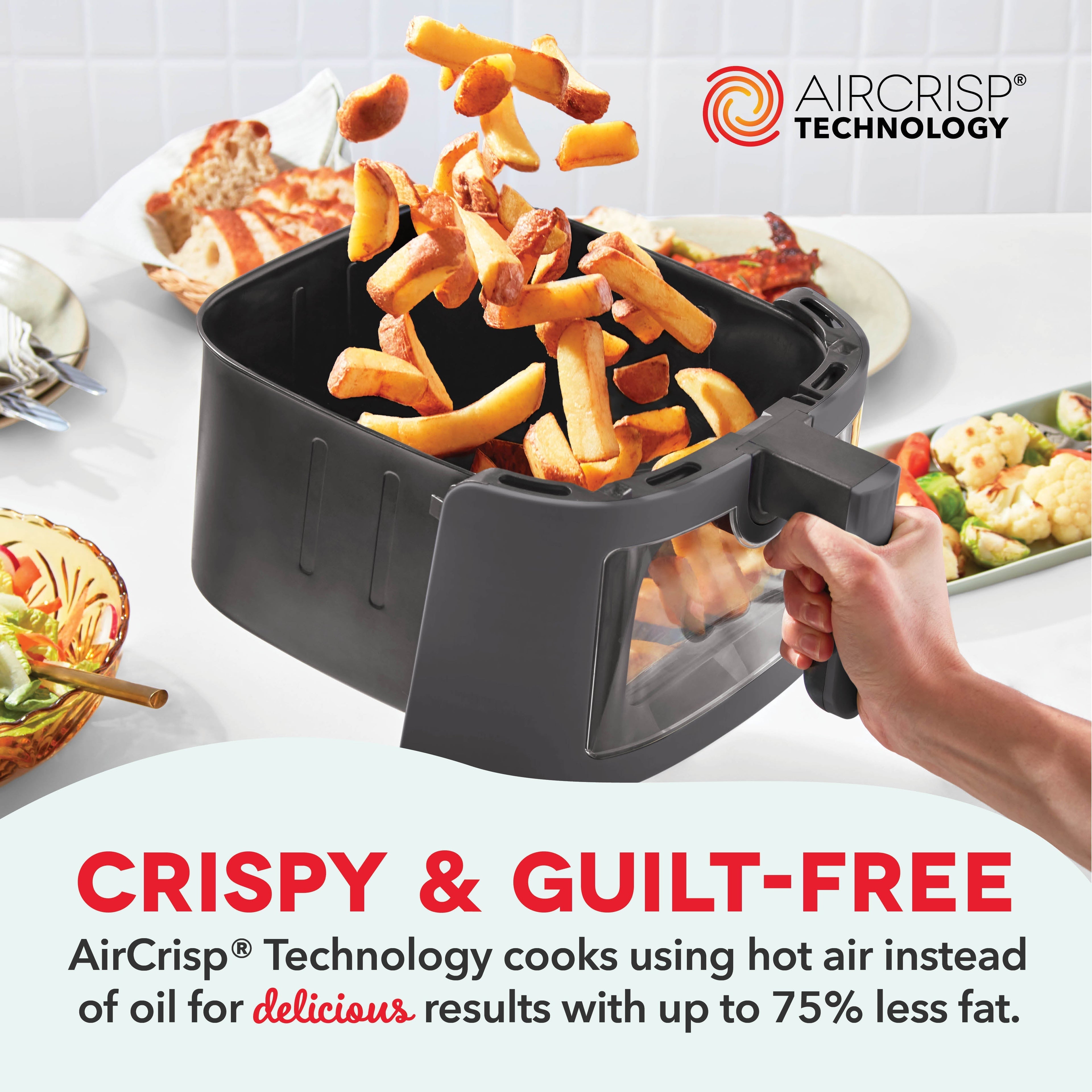 7qt Clear View Digital Air Fryer B7