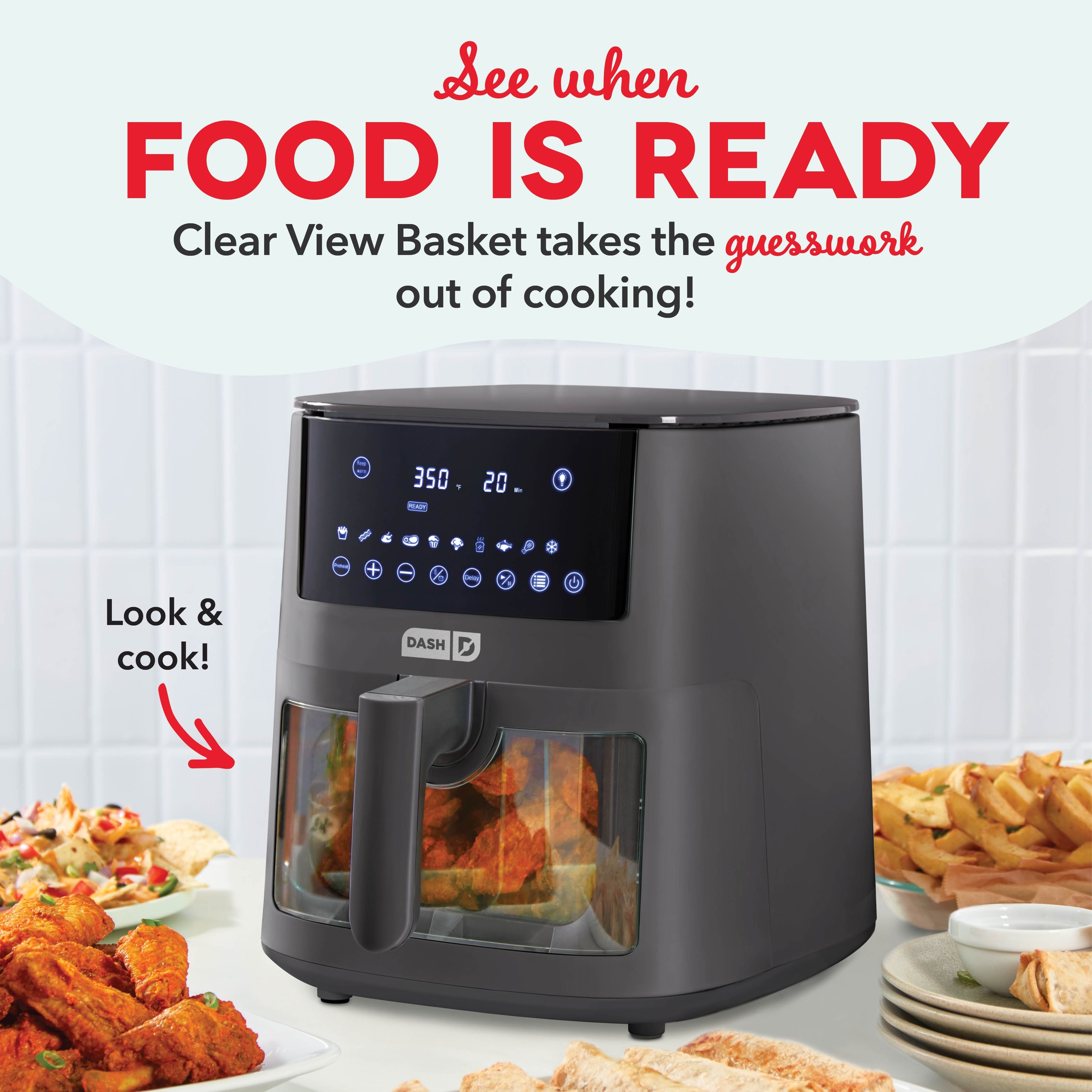 7qt Clear View Digital Air Fryer B7
