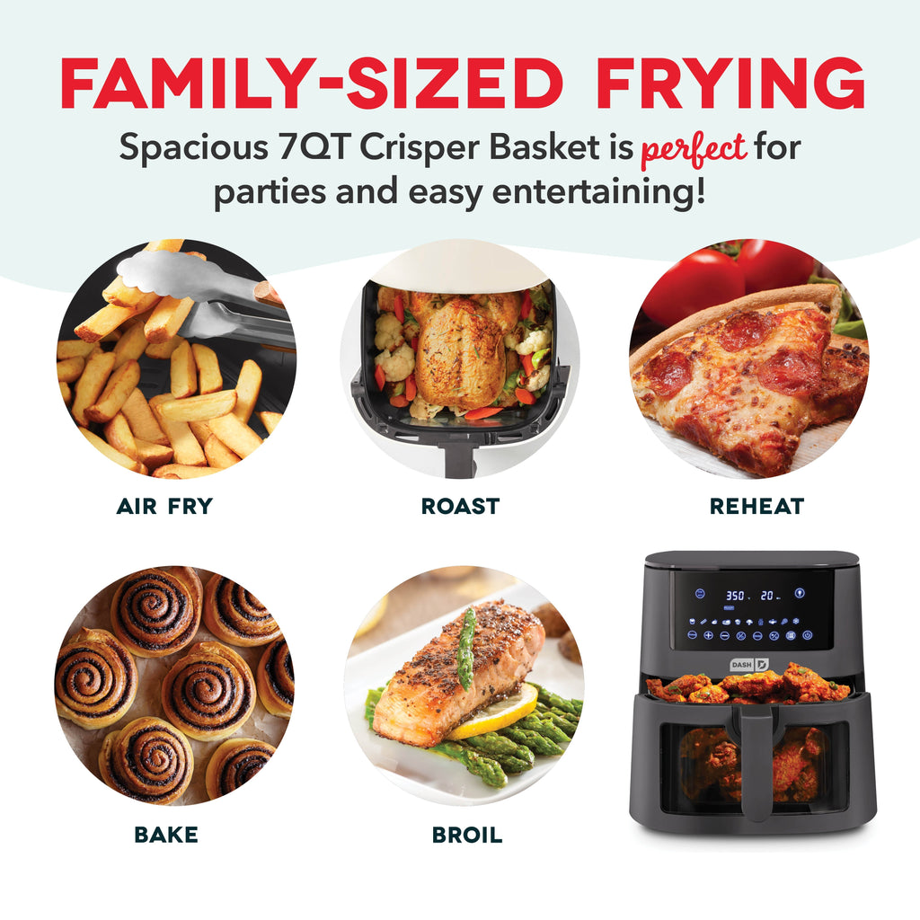 7qt Clear View Digital Air Fryer B7