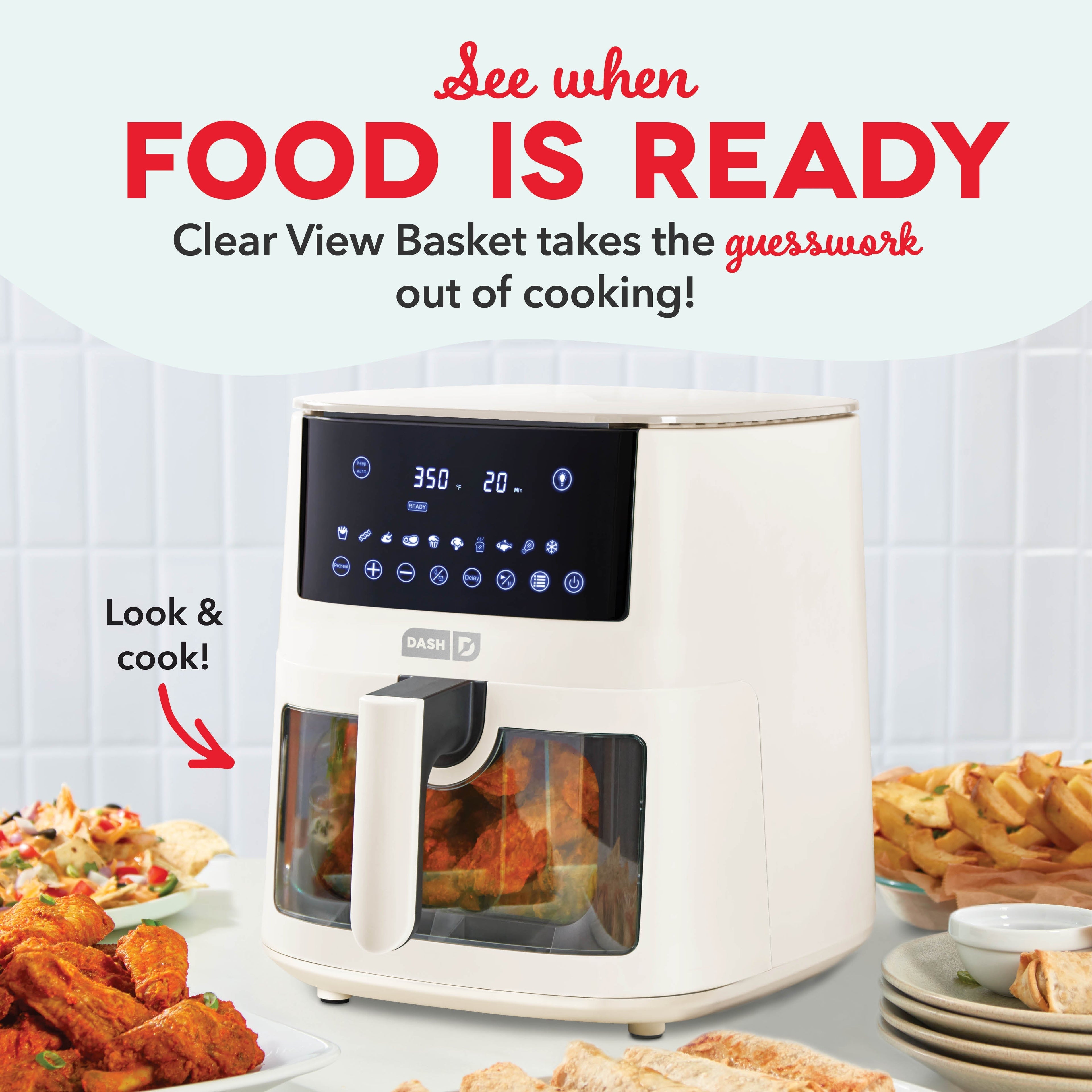 7qt Clear View Digital Air Fryer B7