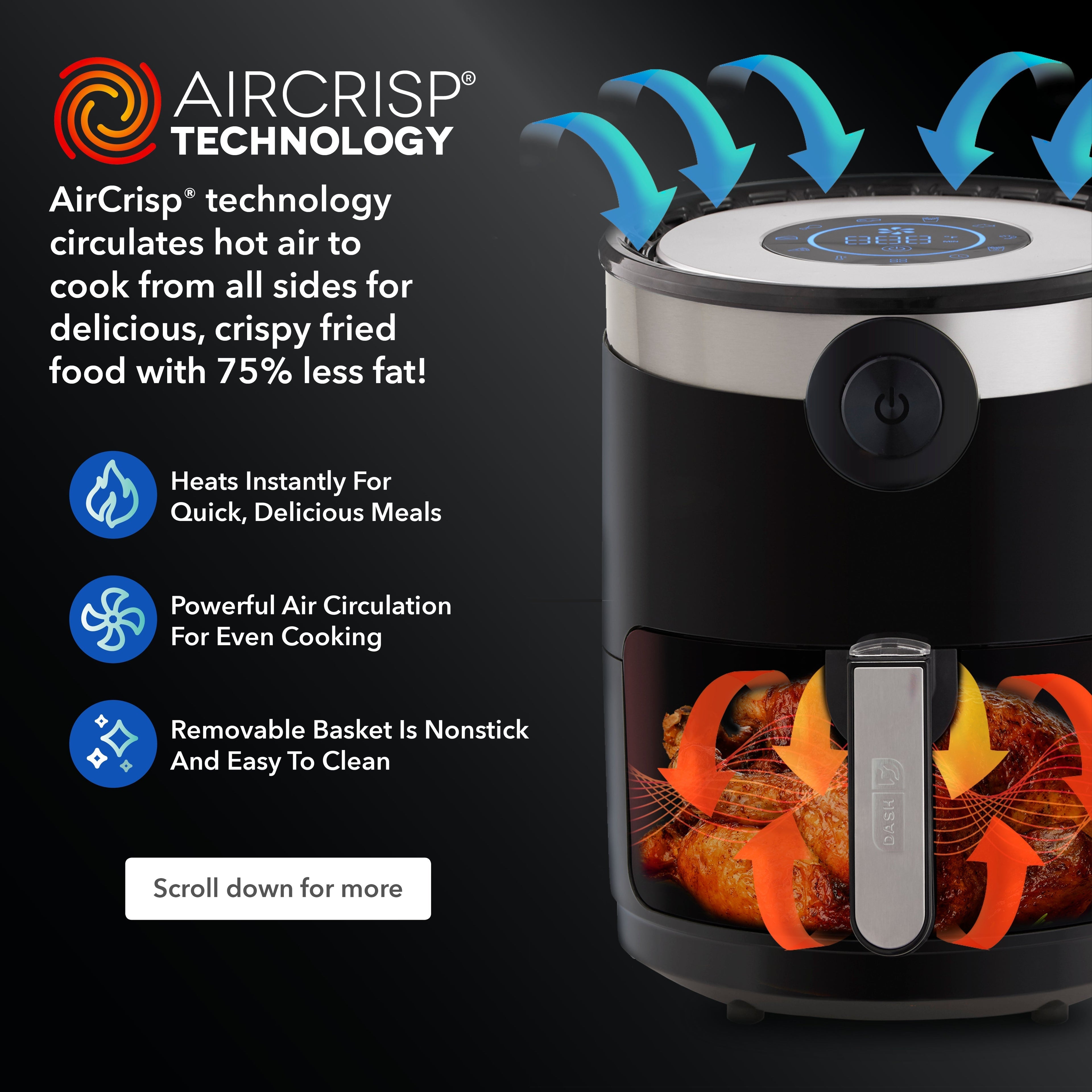 Aircrisp Pro Digital Air Fryer 3Qt. Y6