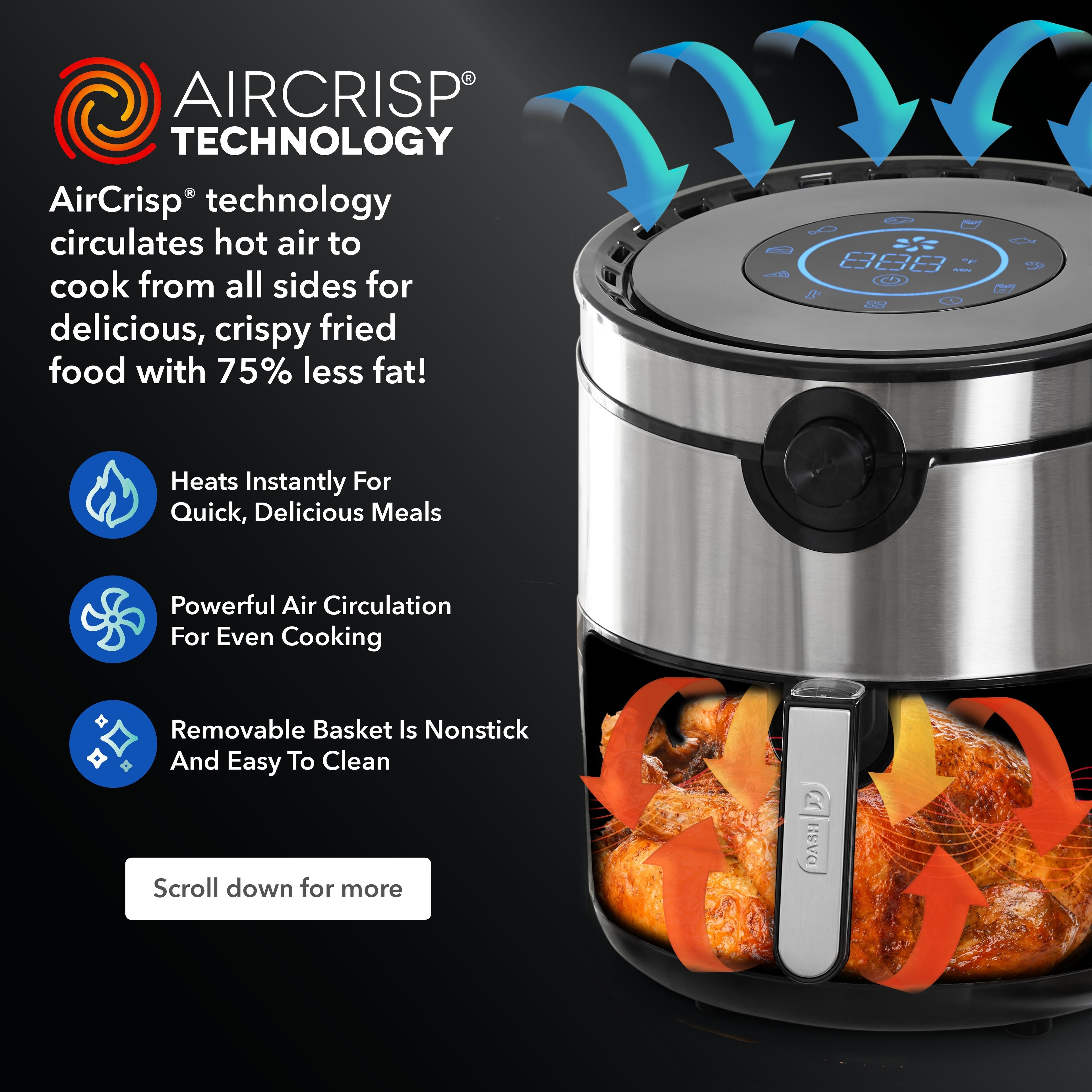 Aircrisp Pro Digital Air Fryer 6Qt. B8