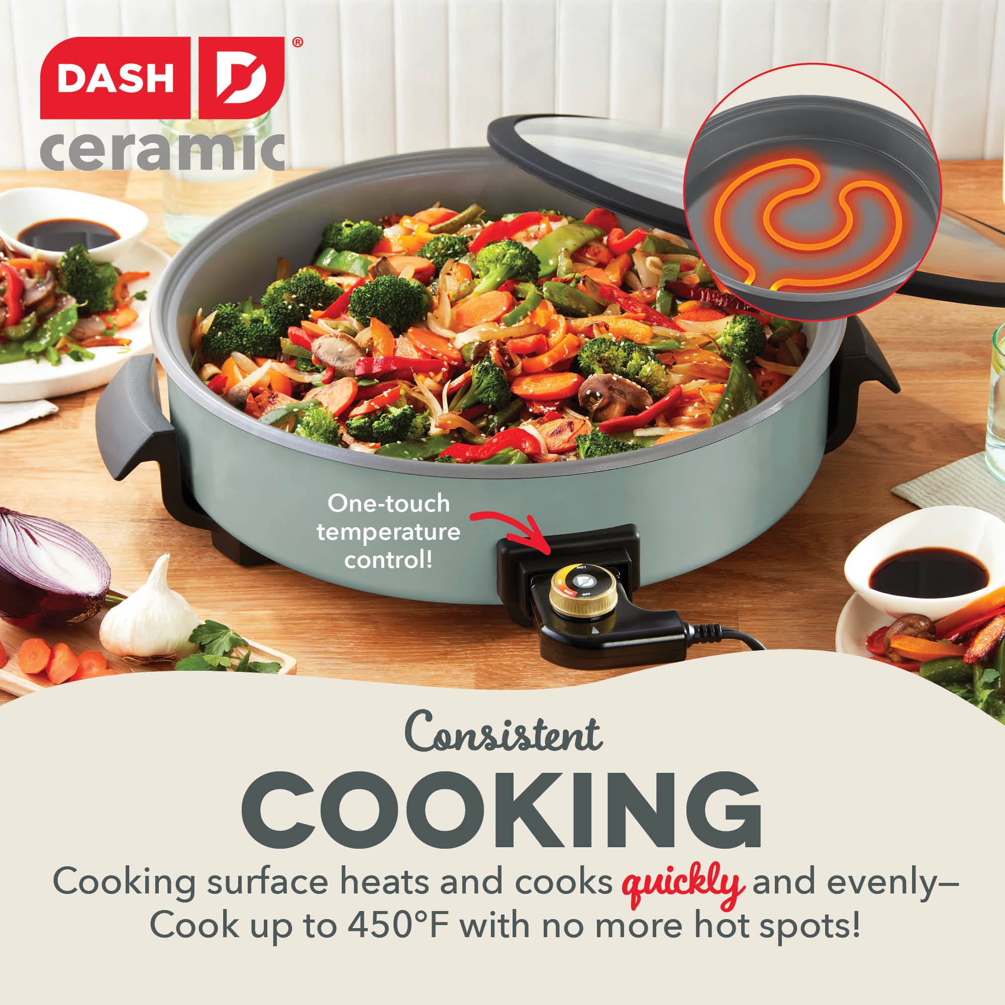 Ceramic Nonstick Family Size Skillet A1