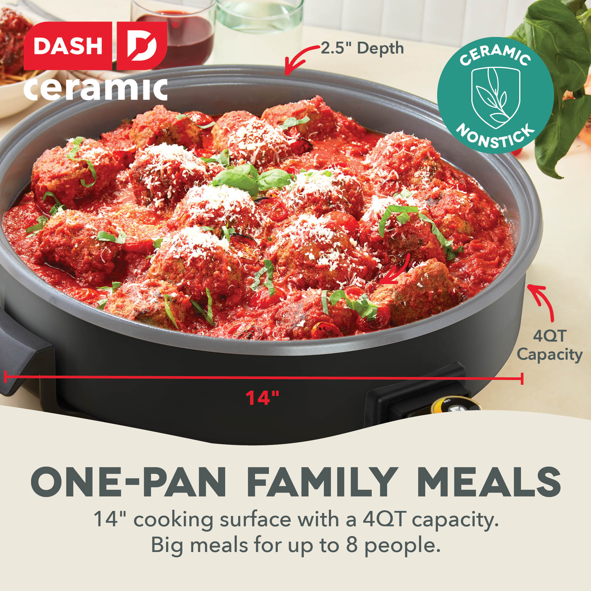 Ceramic Nonstick Family Size Skillet A1