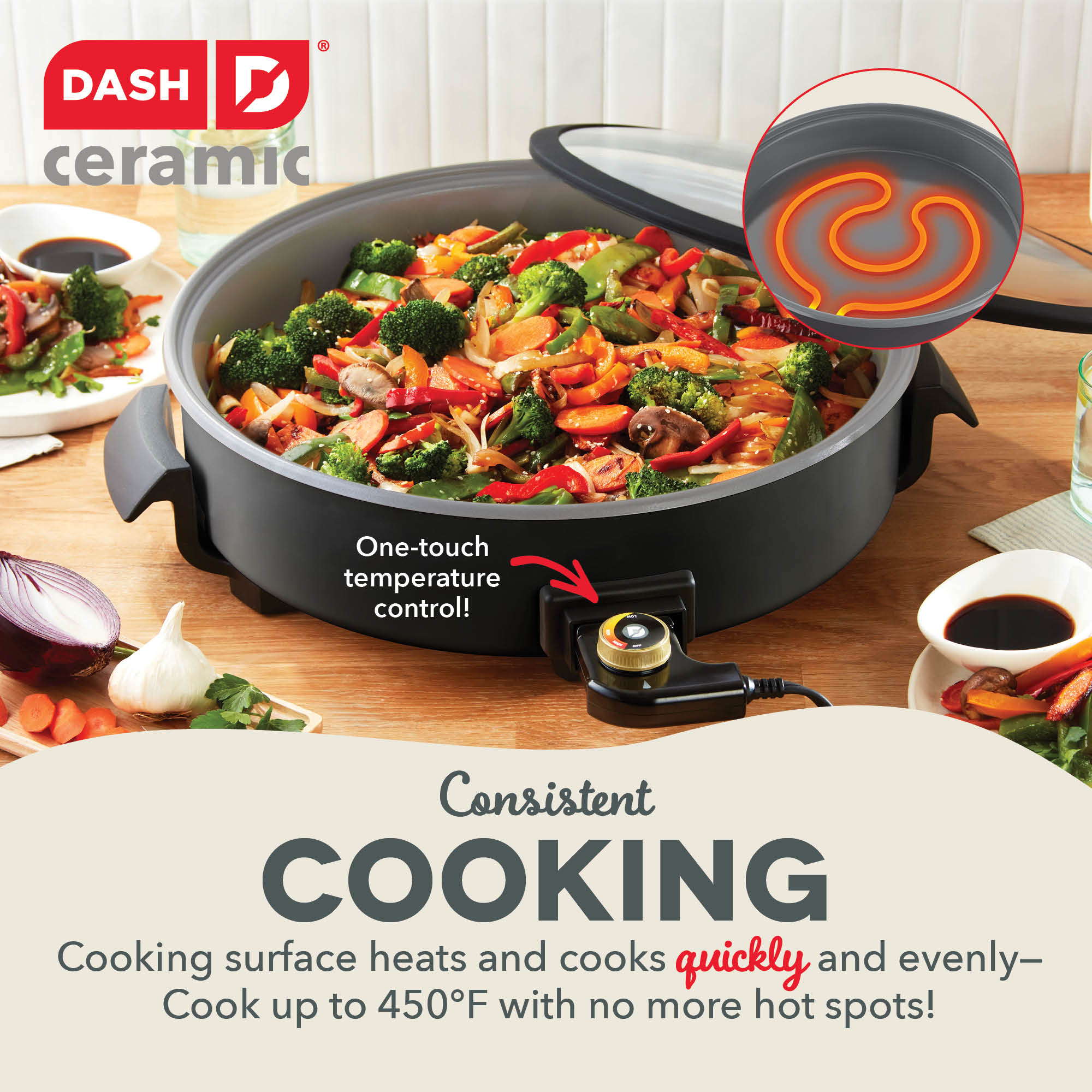 Ceramic Nonstick Family Size Skillet A1