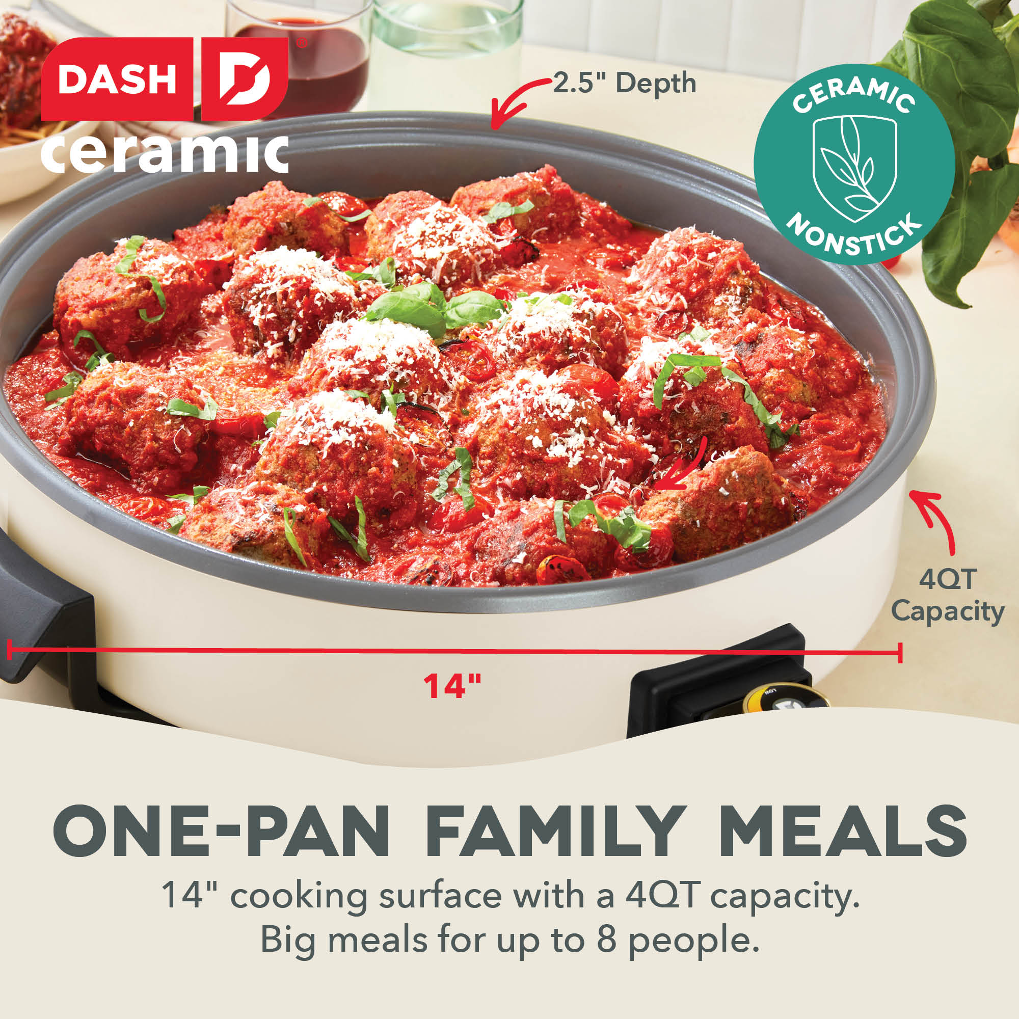 Ceramic Nonstick Family Size Skillet A1