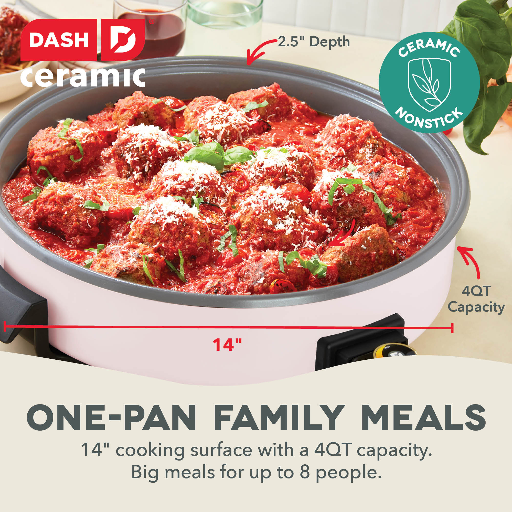 Ceramic Nonstick Family Size Skillet A1