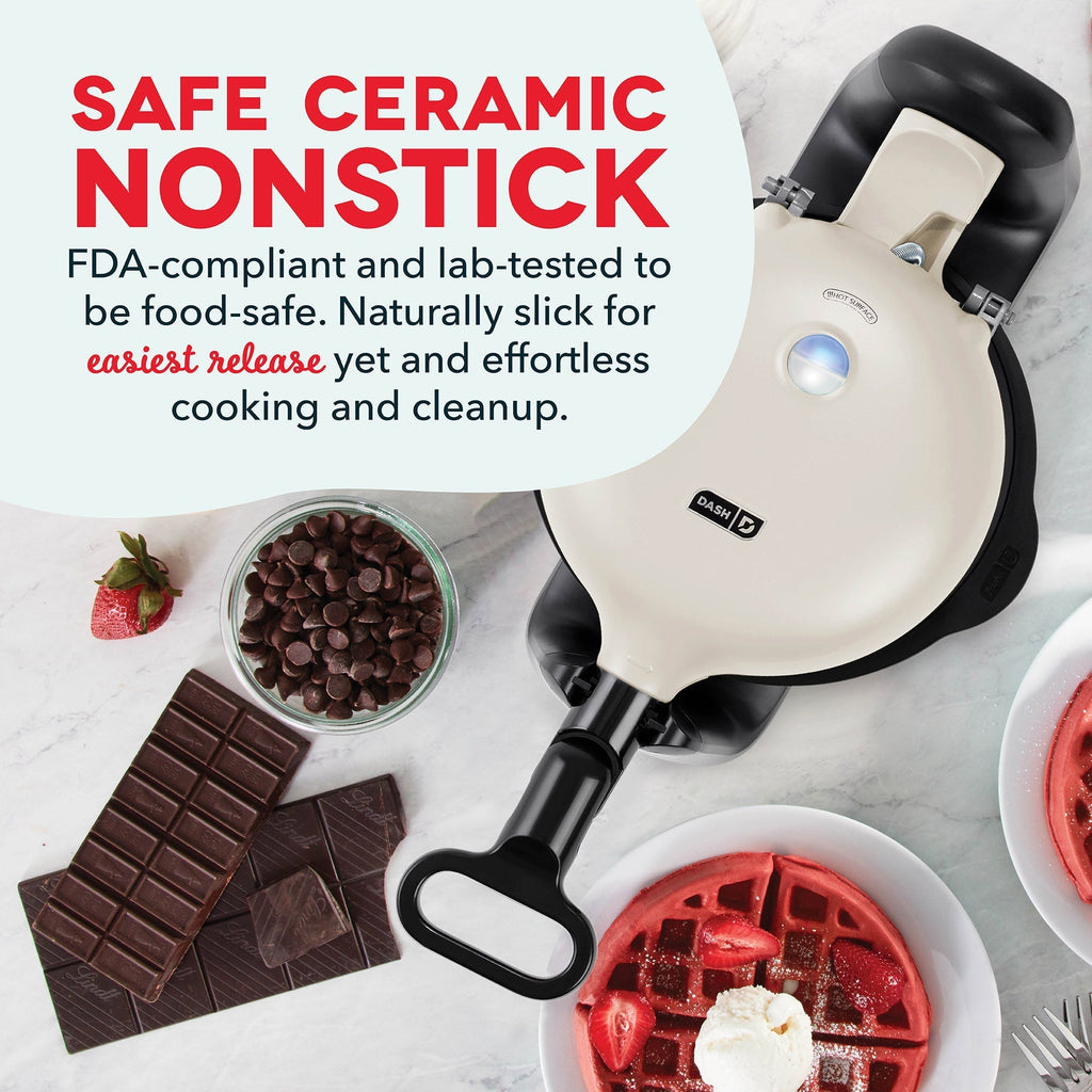 Ceramic Nonstick Flip Belgian Waffle Maker B6