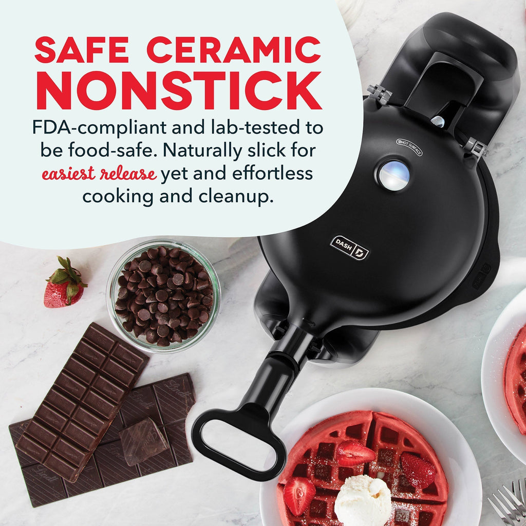 Ceramic Nonstick Flip Belgian Waffle Maker B6