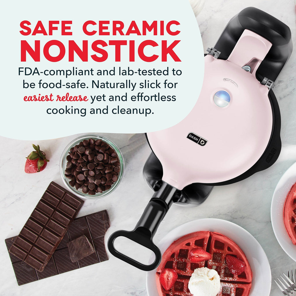 Ceramic Nonstick Flip Belgian Waffle Maker B6