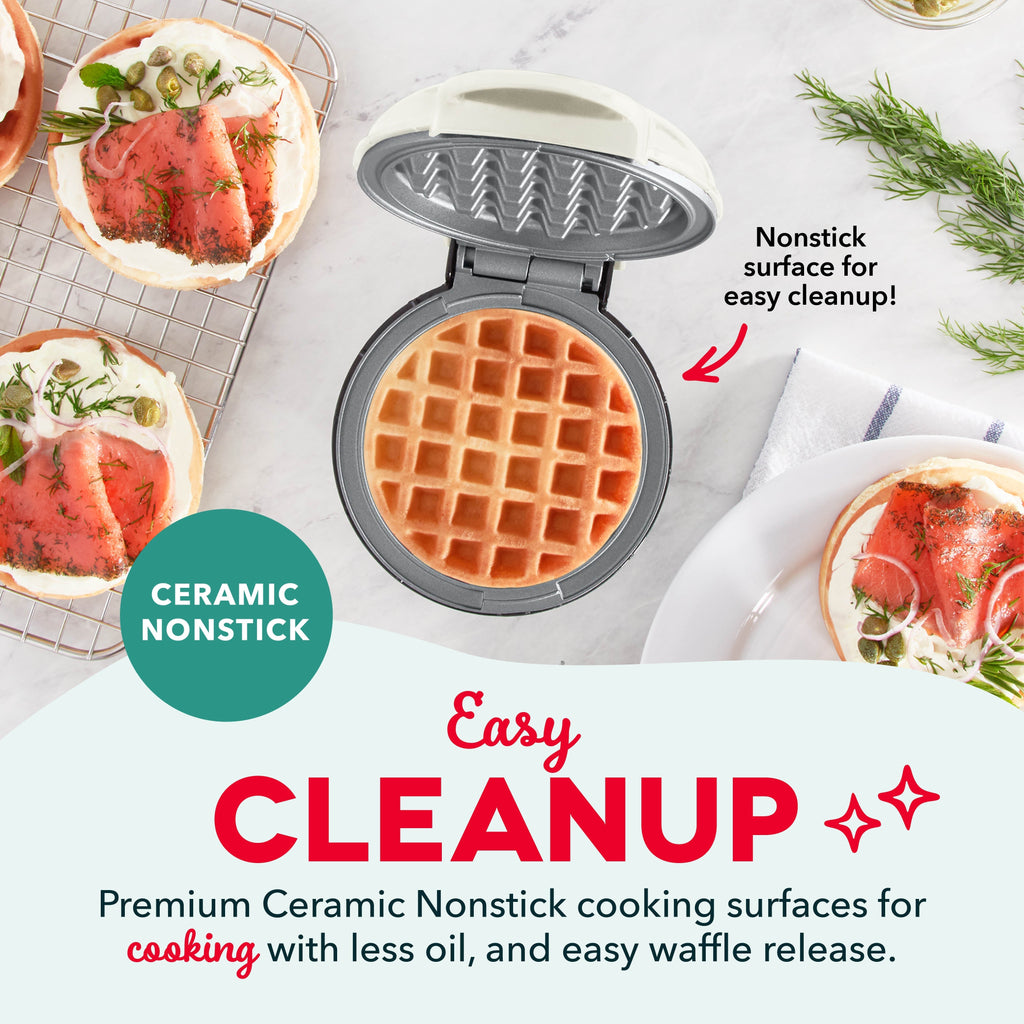 Ceramic Nonstick Mini Waffle Maker Z7