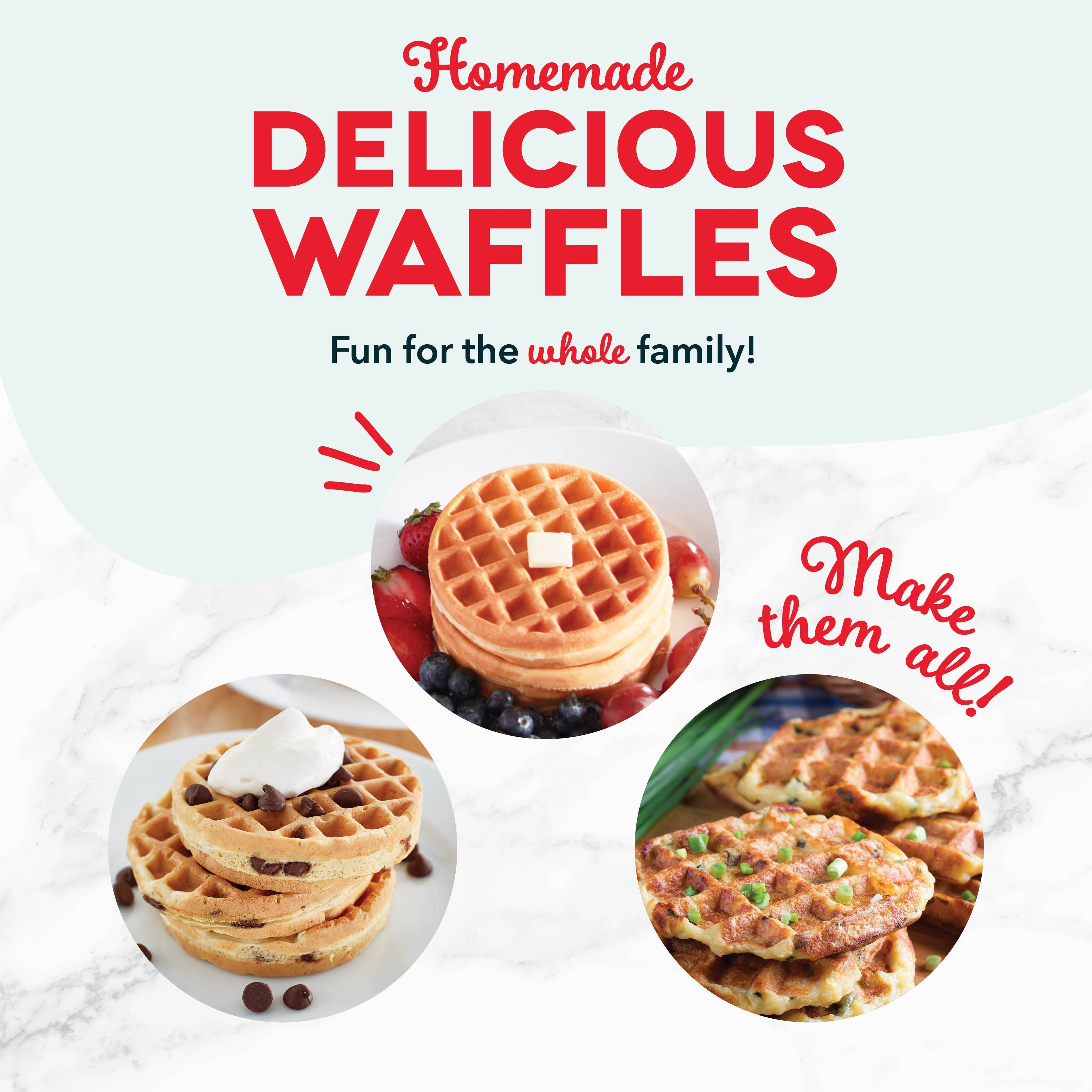 Ceramic Nonstick Mini Waffle Maker Z7