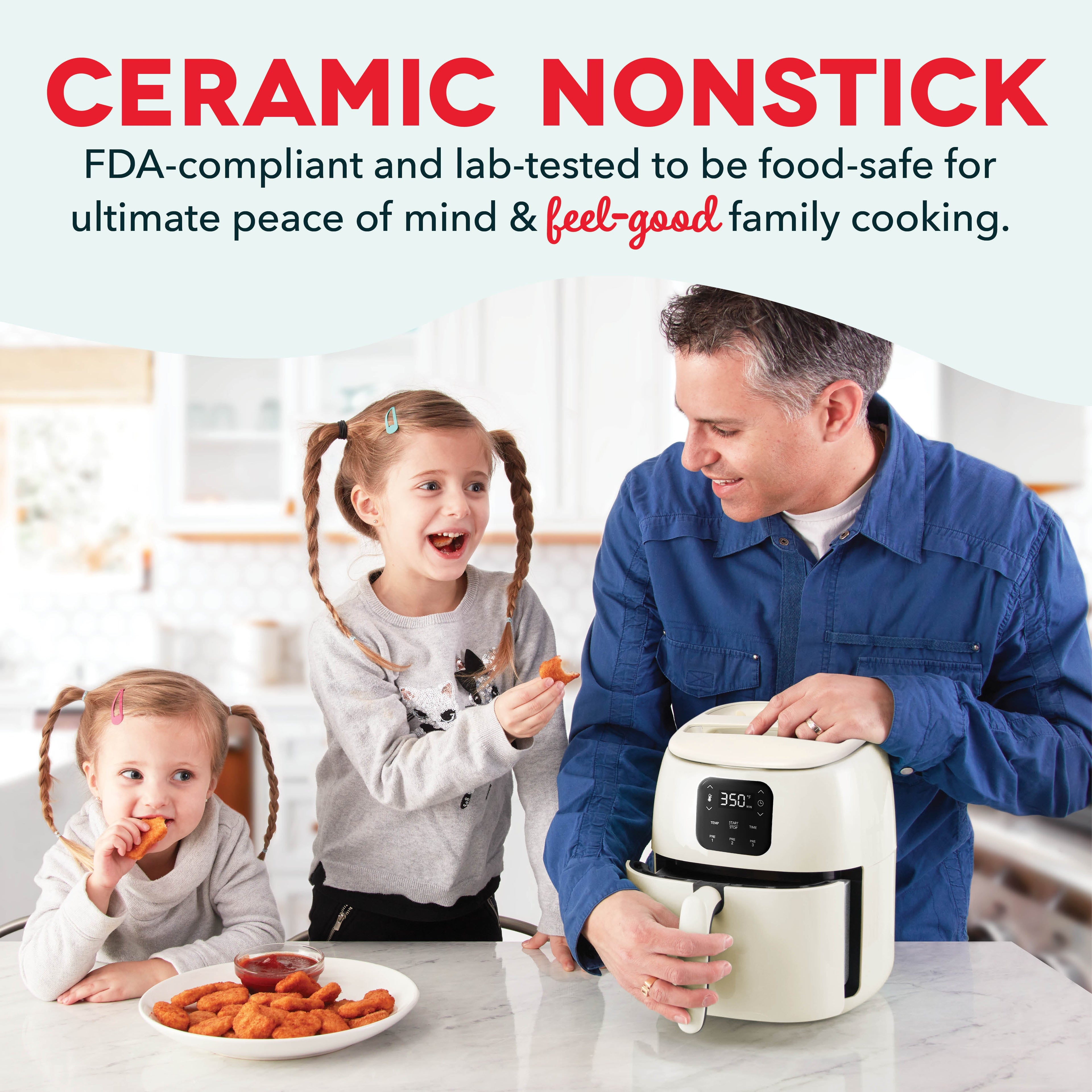 Ceramic Nonstick Tasti-Crisp Digital Air Fryer 2.6 Qt. S7