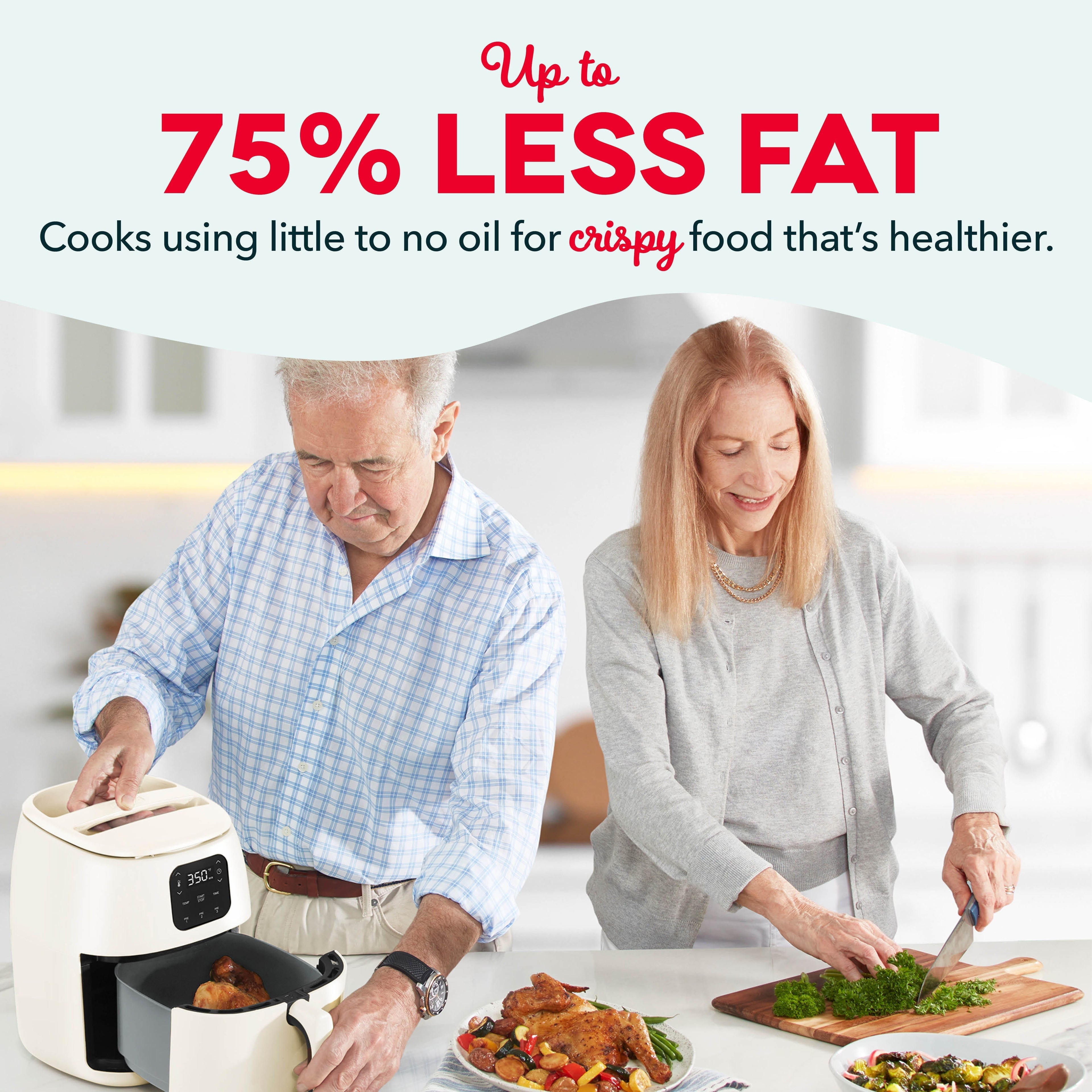 Ceramic Nonstick Tasti-Crisp Digital Air Fryer 2.6 Qt. S7