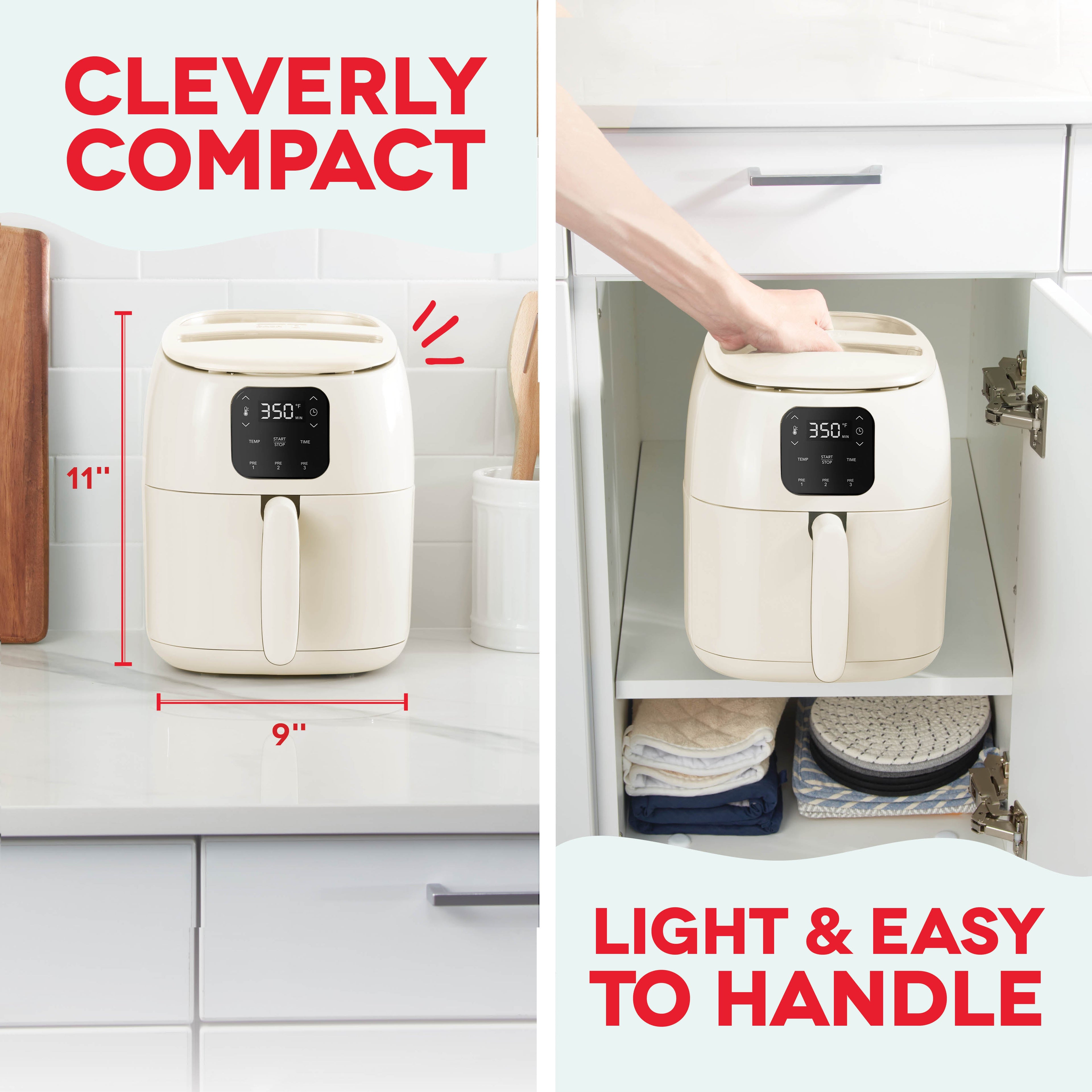 Ceramic Nonstick Tasti-Crisp Digital Air Fryer 2.6 Qt. S7