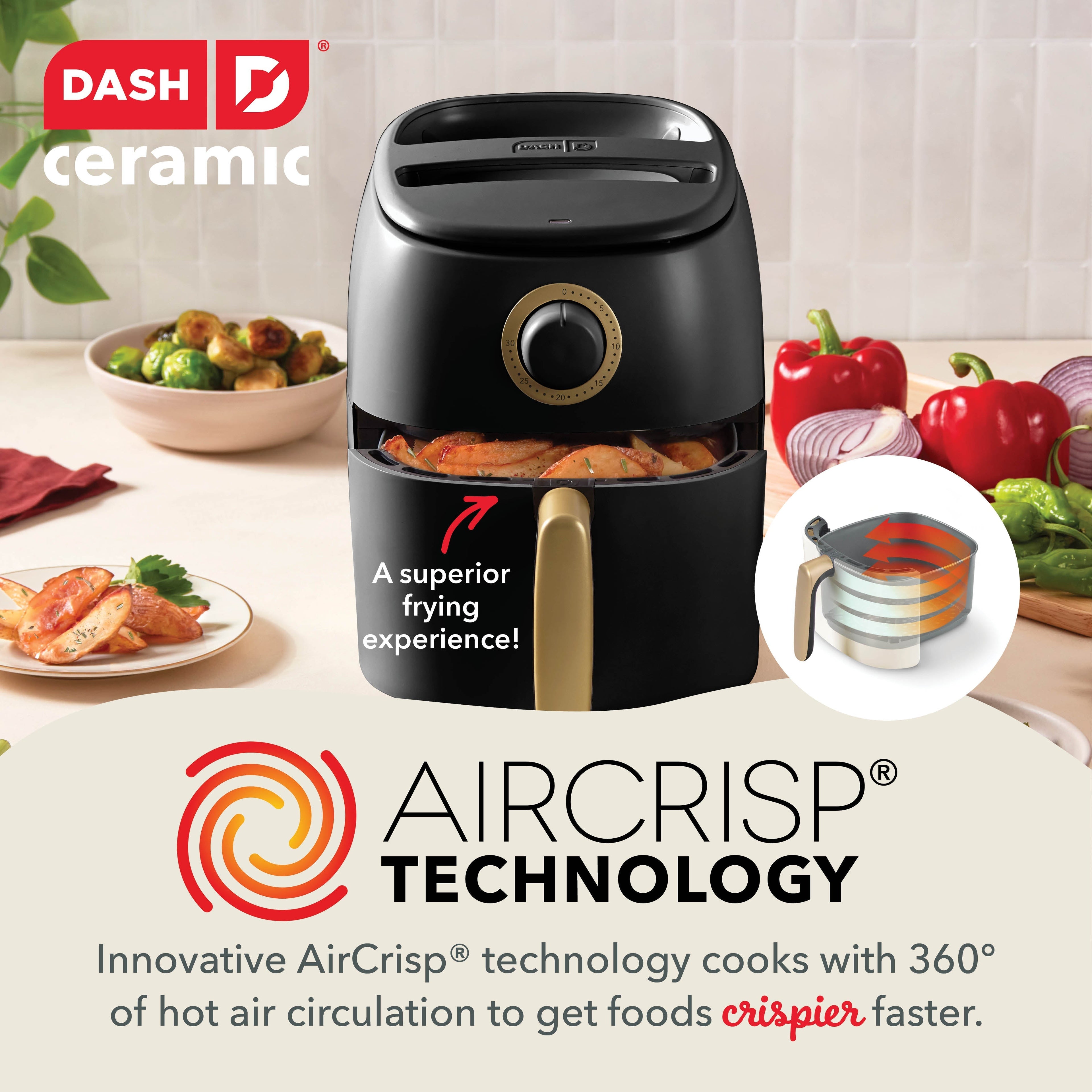 Ceramic Tasti-Crisp Express Air Fryer 2.6QT Z4