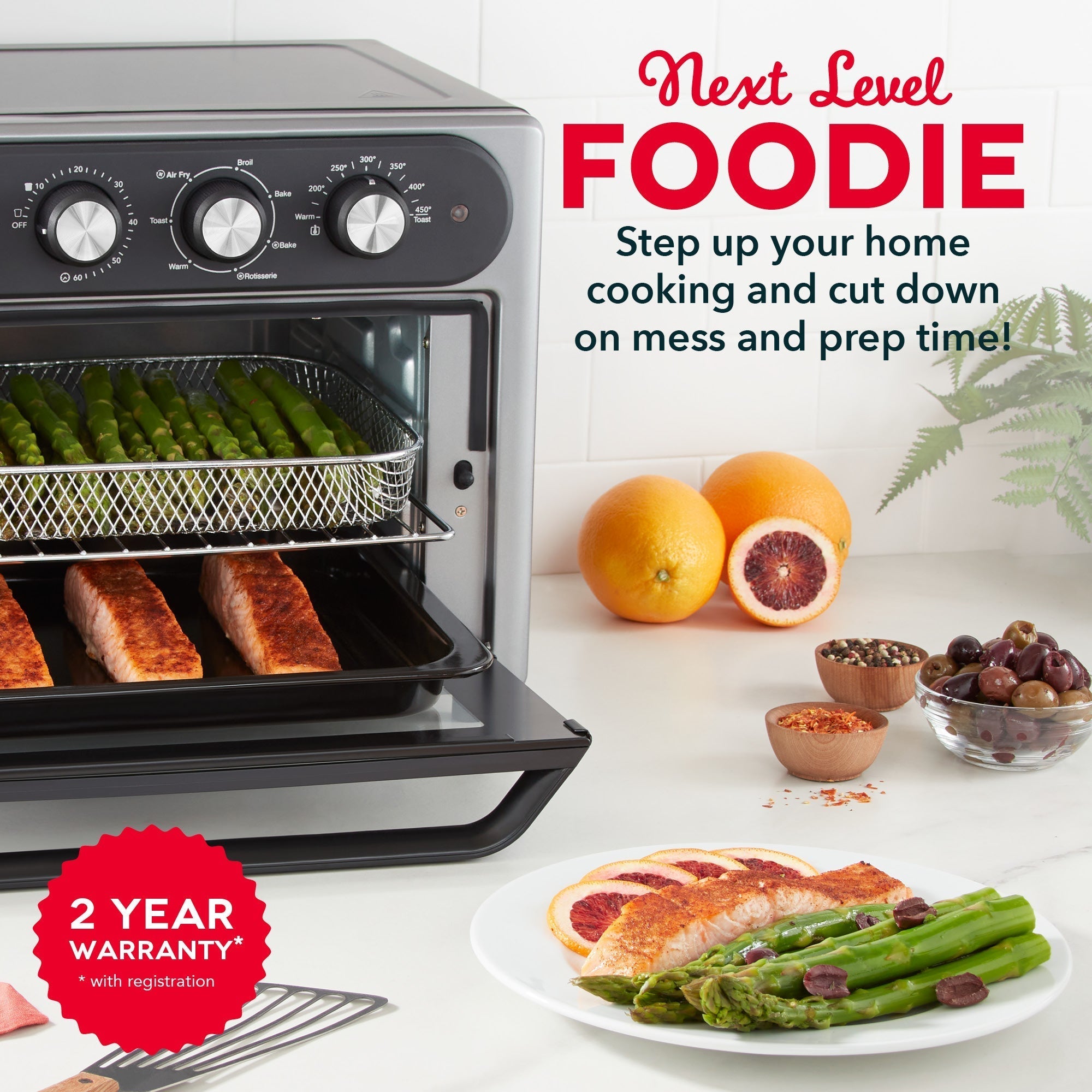 Chef Series Air Fryer Oven With Rotisserie 23L J3