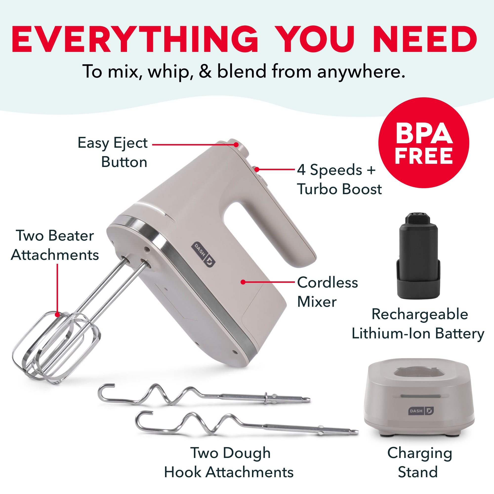 Cordless Hand Mixer F3