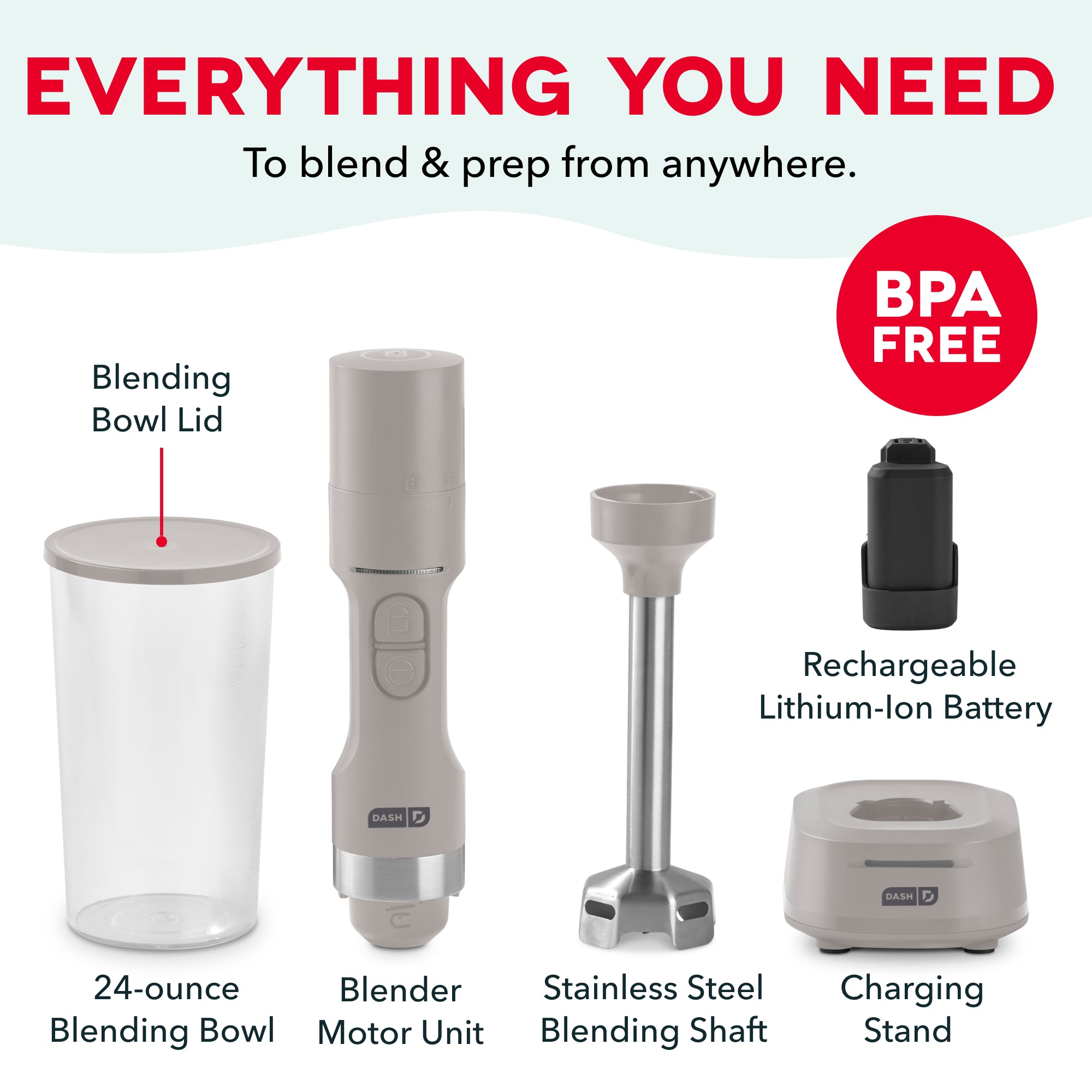 Cordless Immersion Blender T5
