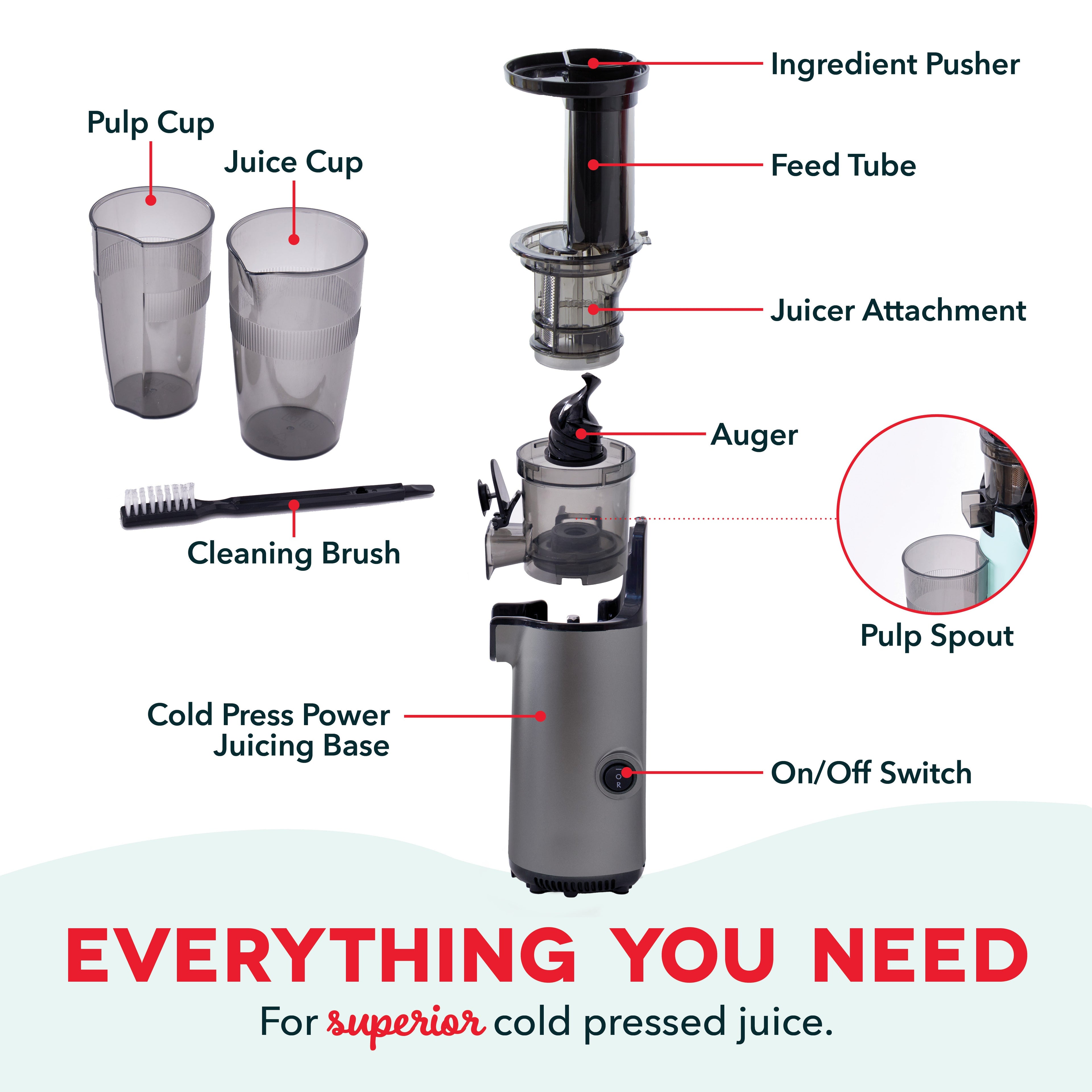 Compact Cold Press Power Juicer A3