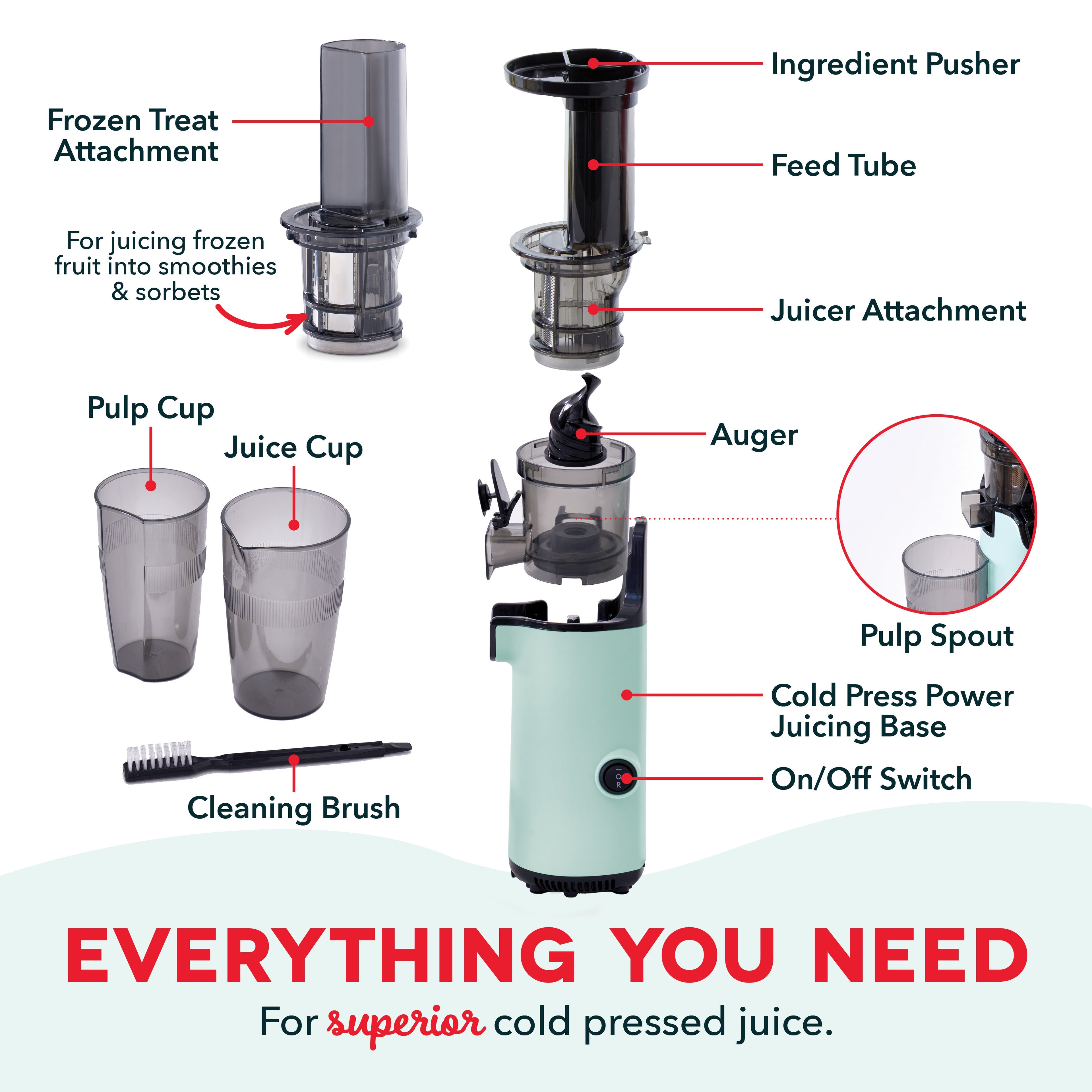Compact Cold Press Power Juicer A3