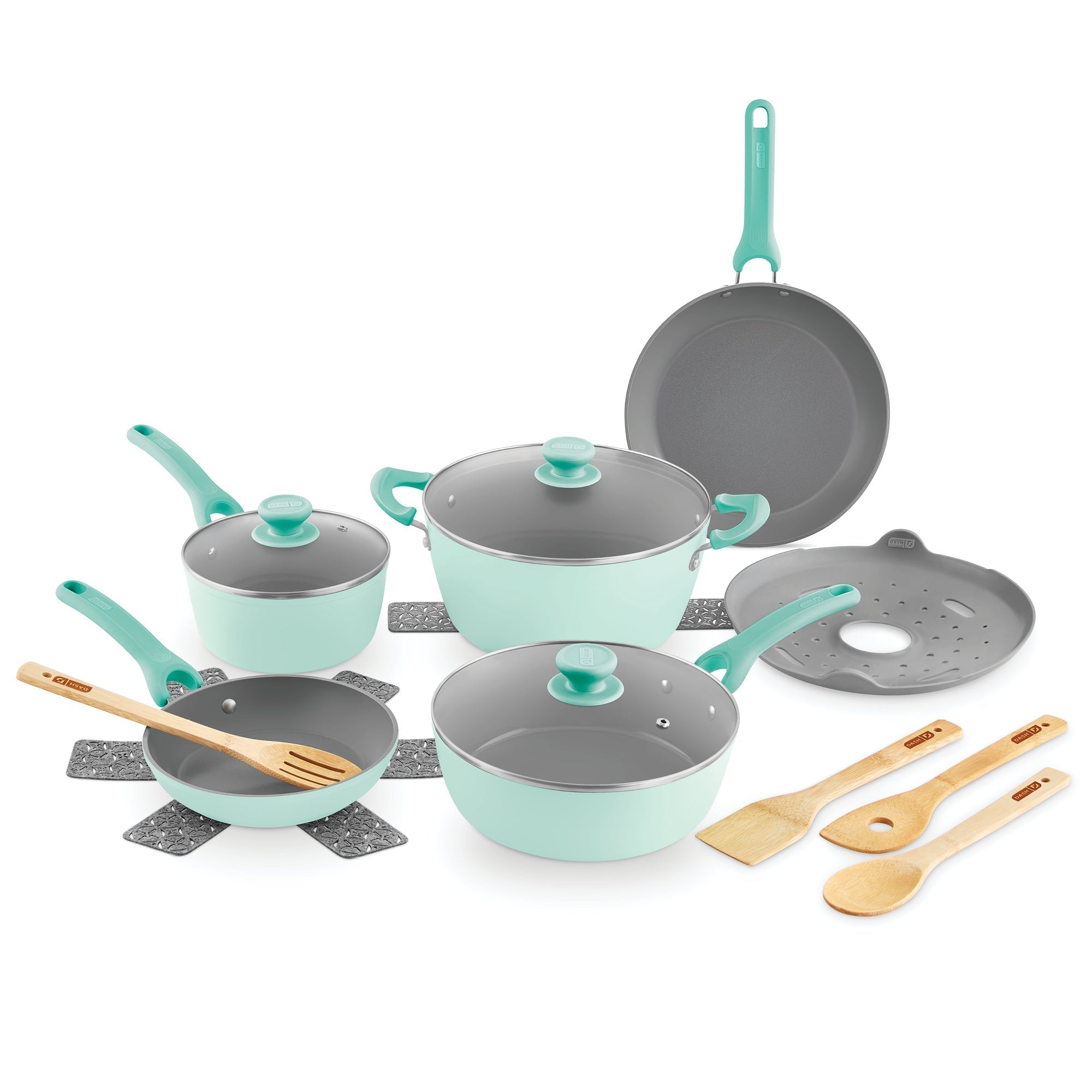 Dream Green Recycled Aluminum 15pc Cookware Set F0