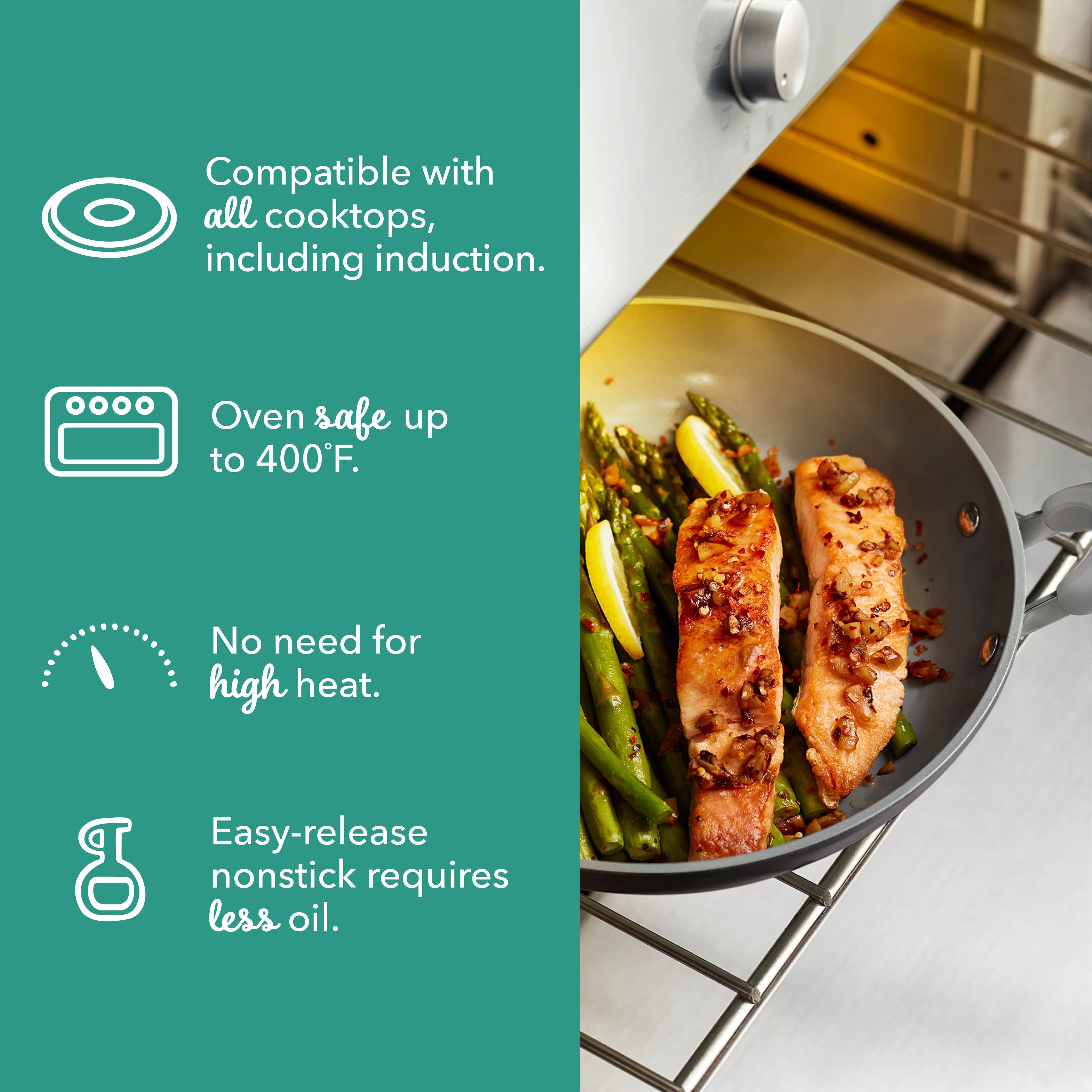 Dream Green Recycled Aluminum 8"/10" Fry Pan Set N0