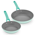 Dream Green Recycled Aluminum 9.5"/11" Fry Pan Set I7