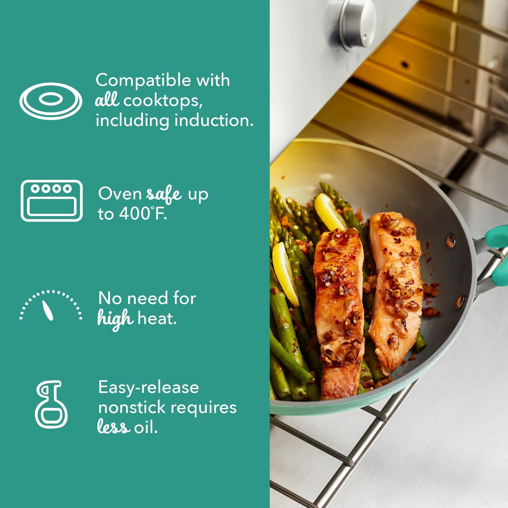 Dream Green Recycled Aluminum 9.5"/11" Fry Pan Set I7