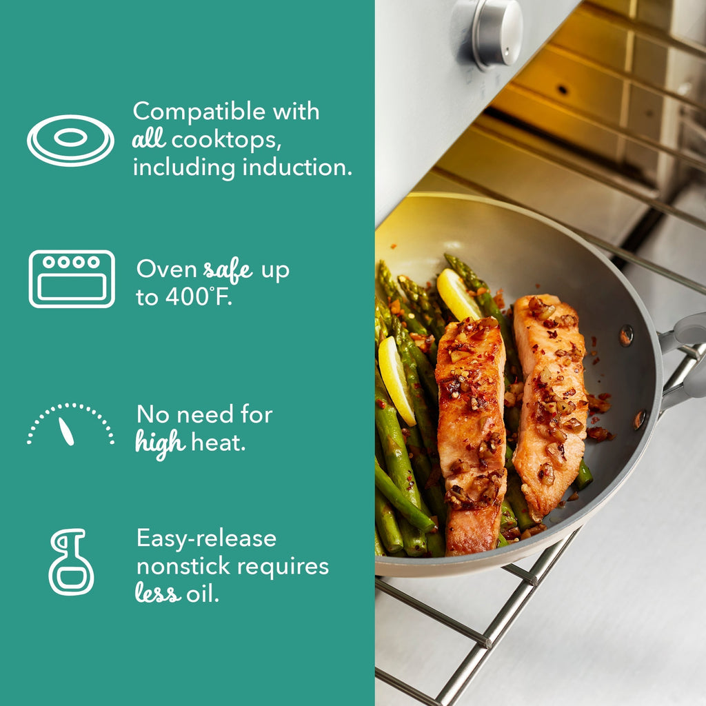 Dream Green Recycled Aluminum 9.5"/11" Fry Pan Set I7