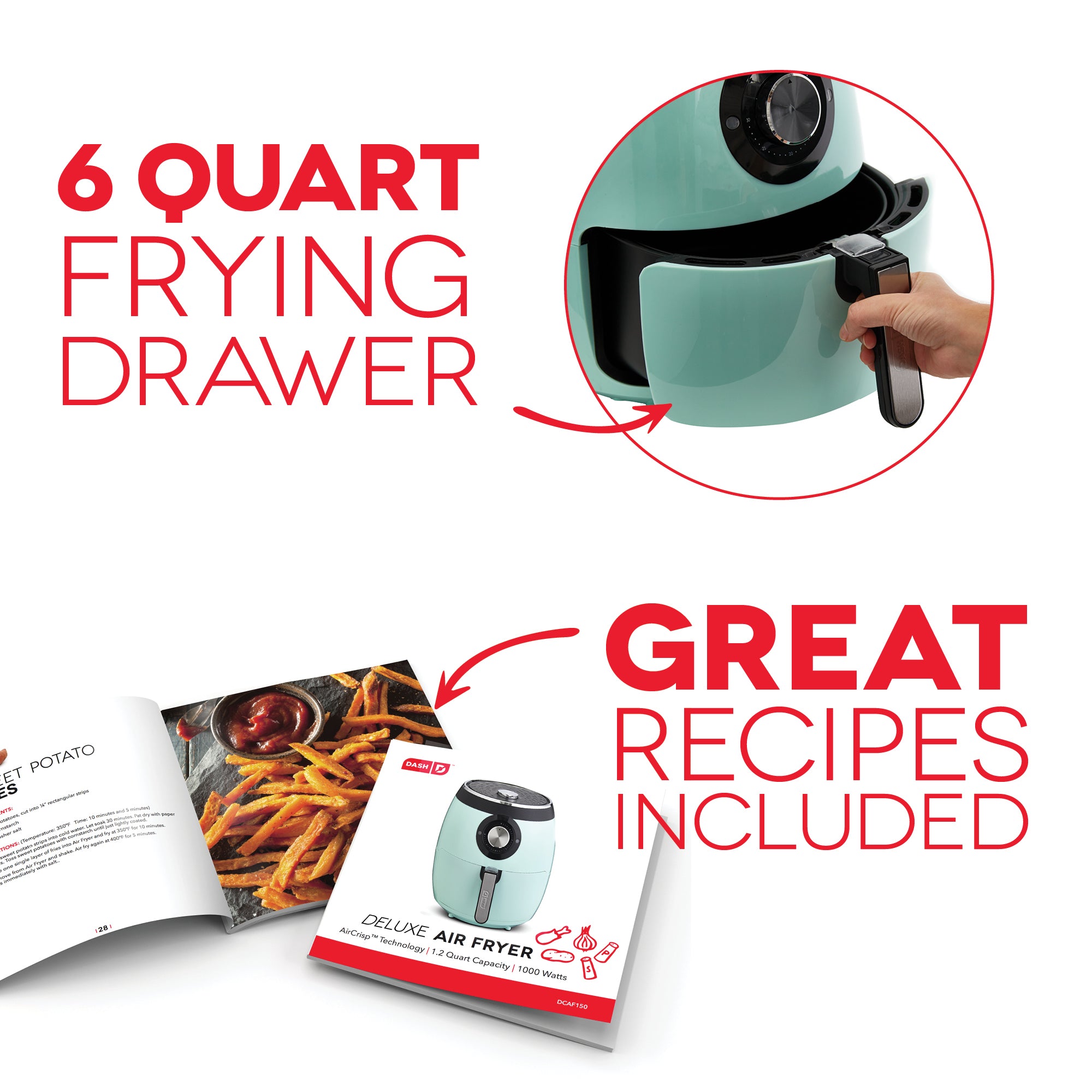 Deluxe Air Fryer 6Qt. T6