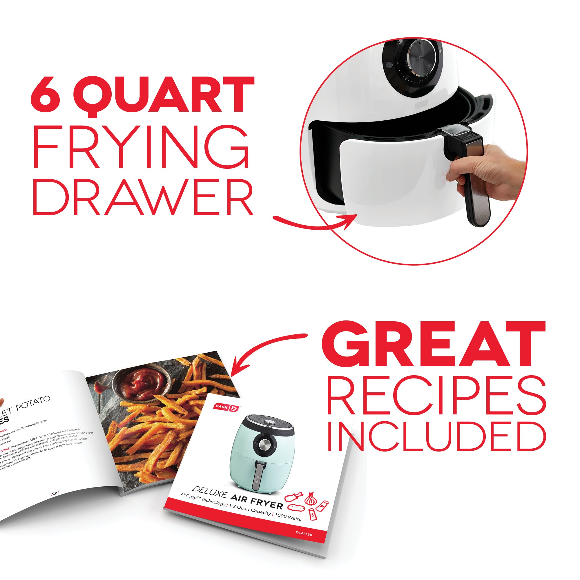 Deluxe Air Fryer 6Qt. T6