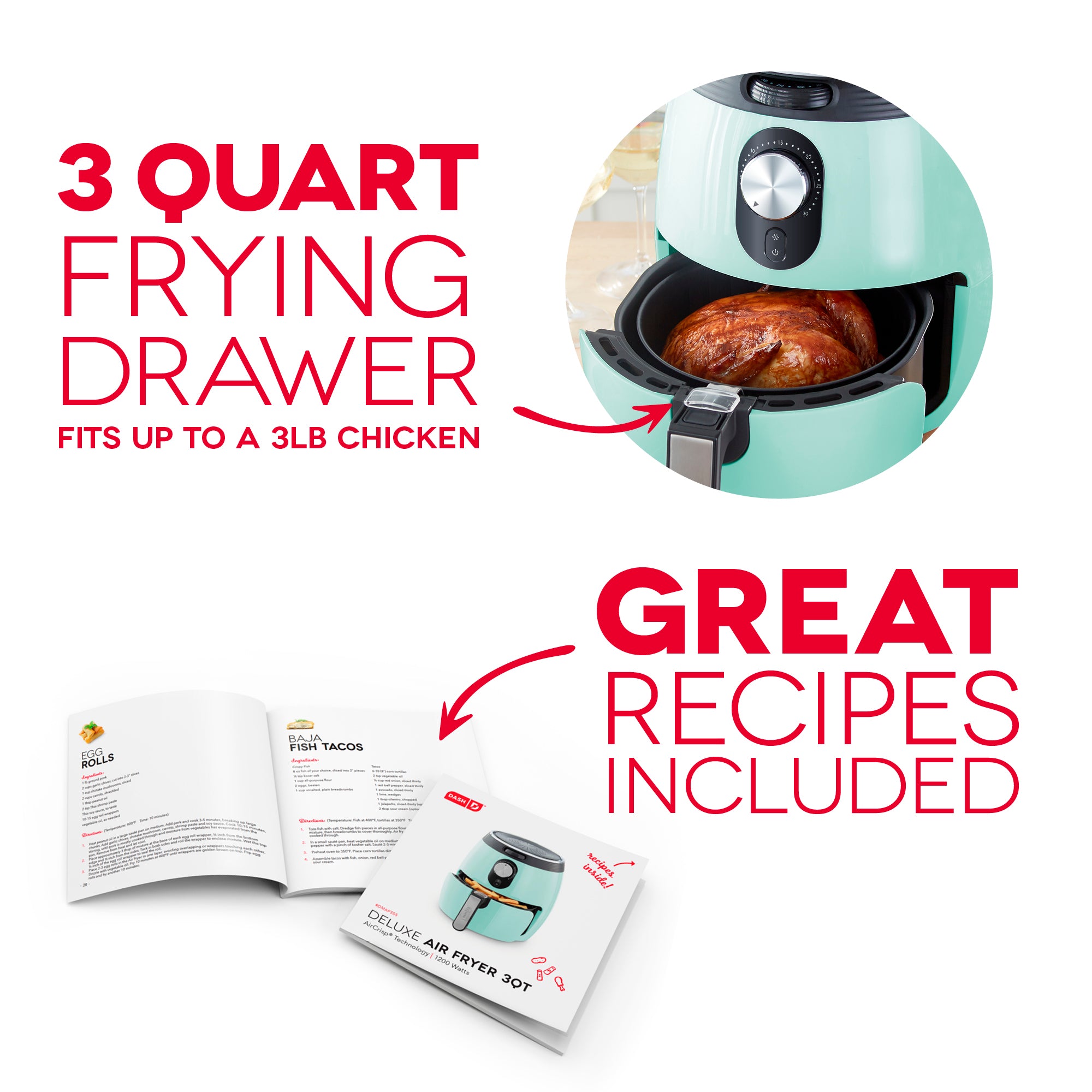 Deluxe Air Fryer 3Qt. H5