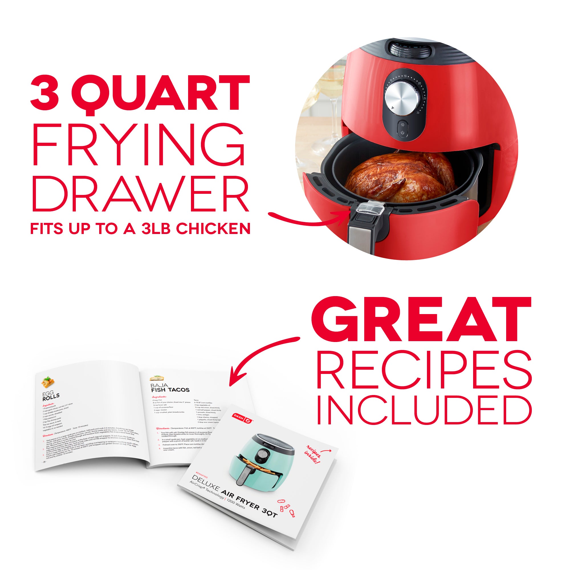 Deluxe Air Fryer 3Qt. H5
