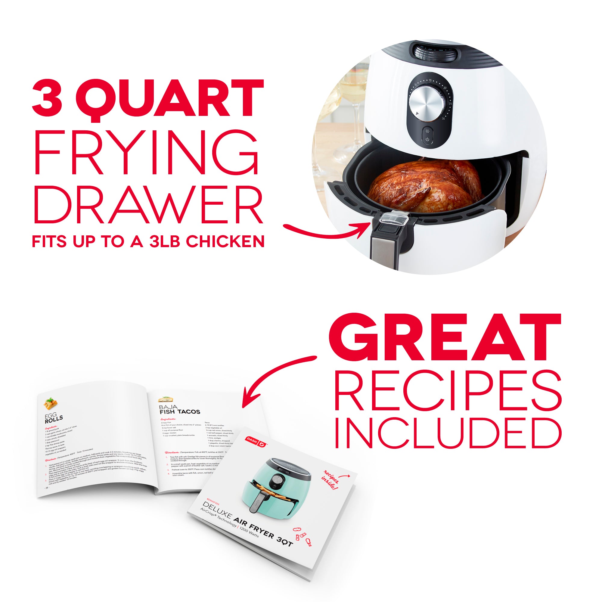 Deluxe Air Fryer 3Qt. H5