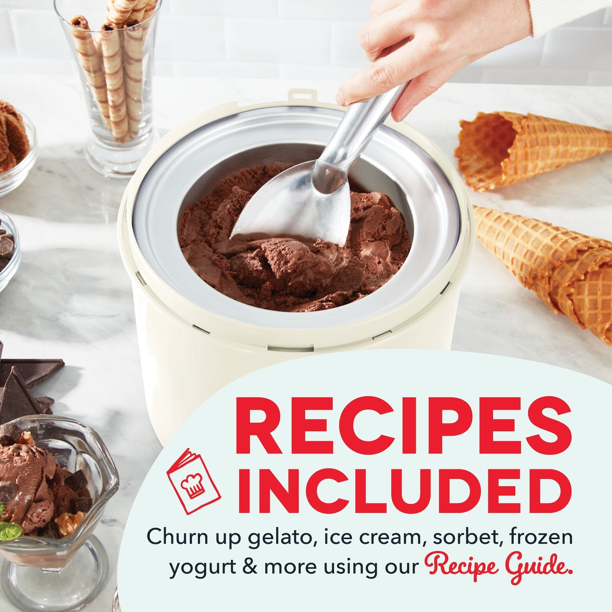 Deluxe Gelato & Ice Cream Maker E4