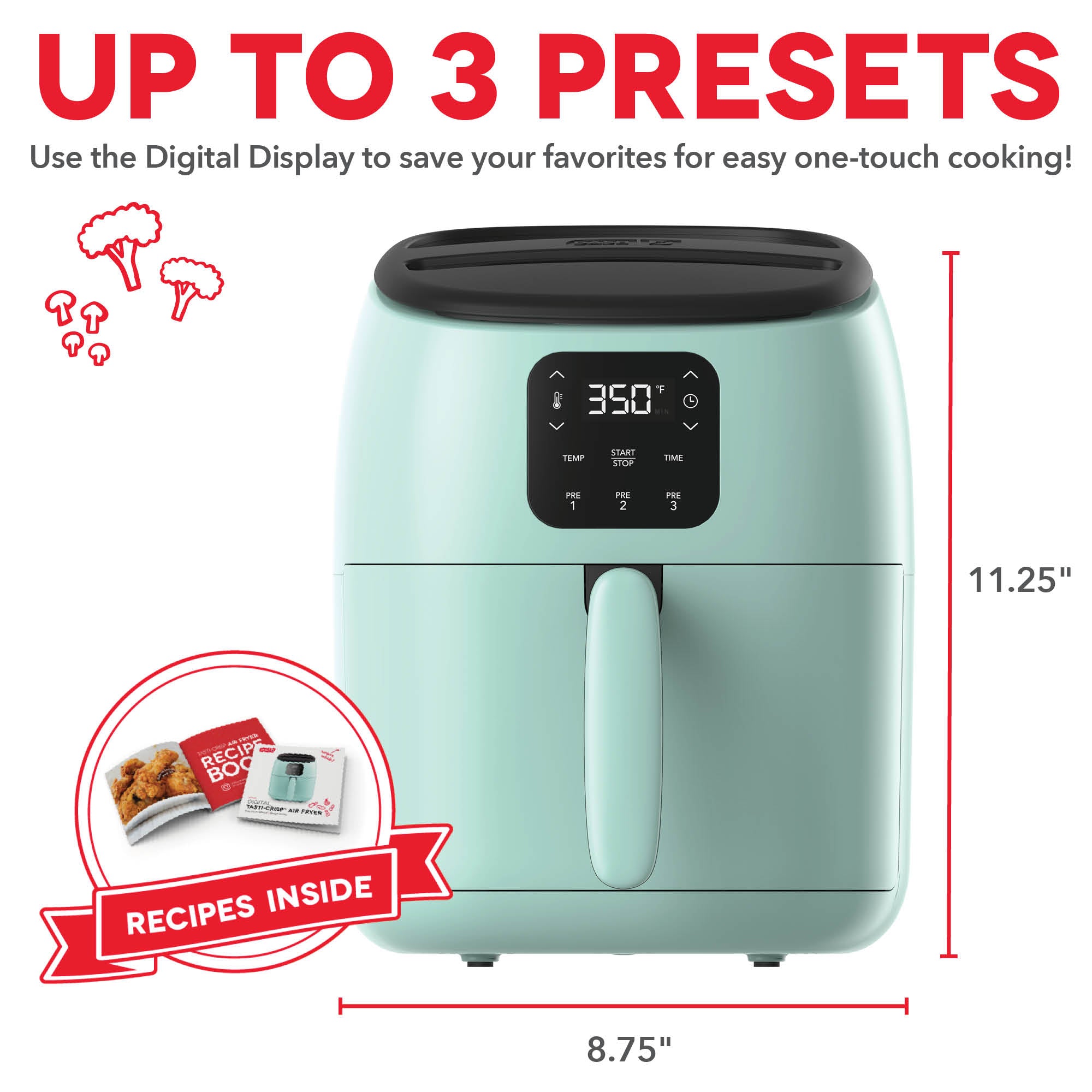 Digital Tasti-Crisp Air Fryer 2.6QT Q3