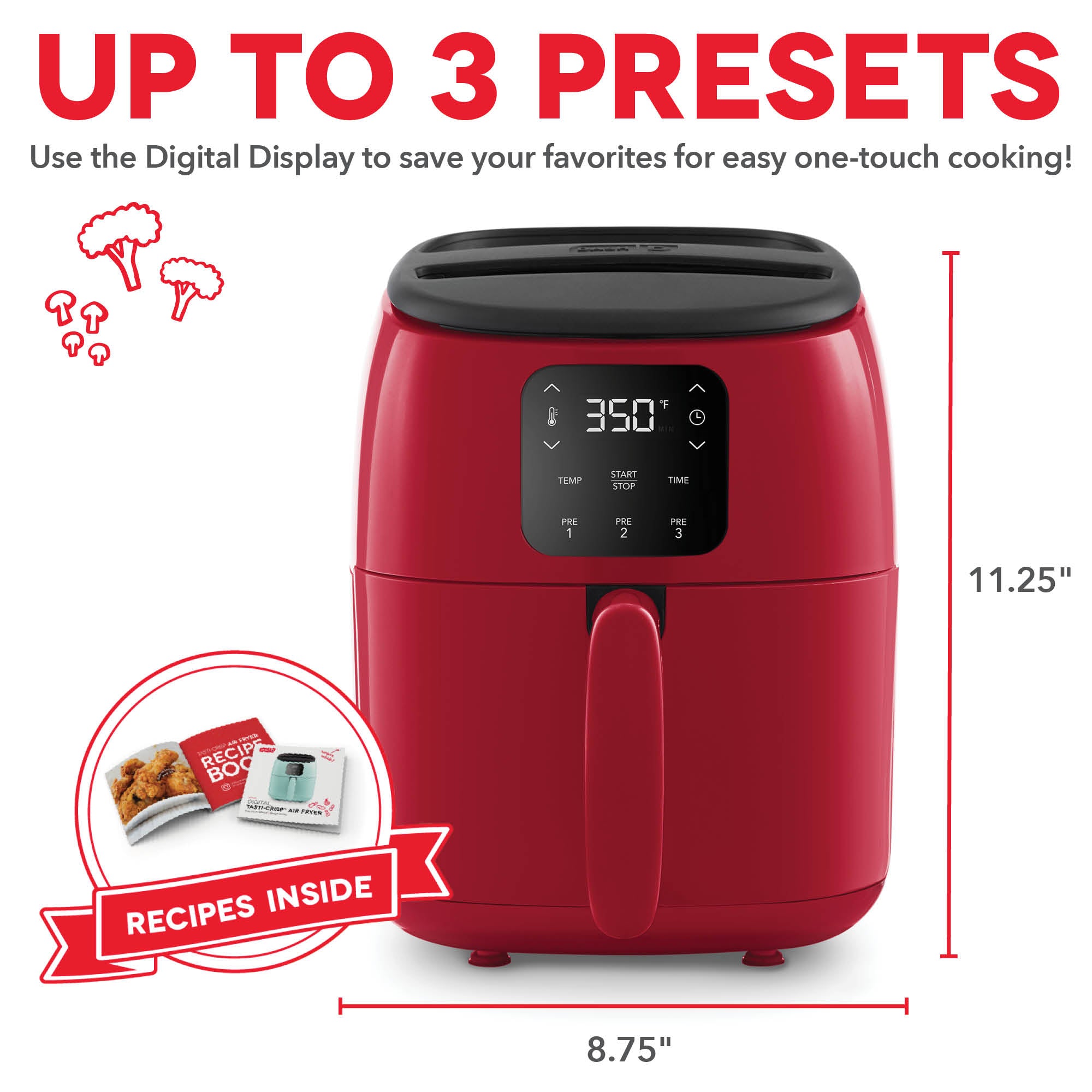 Digital Tasti-Crisp Air Fryer 2.6QT Q3
