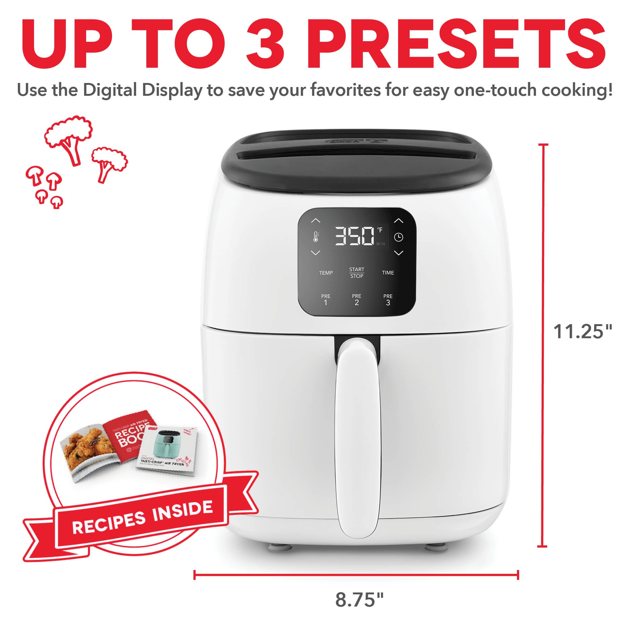 Digital Tasti-Crisp Air Fryer 2.6QT Q3