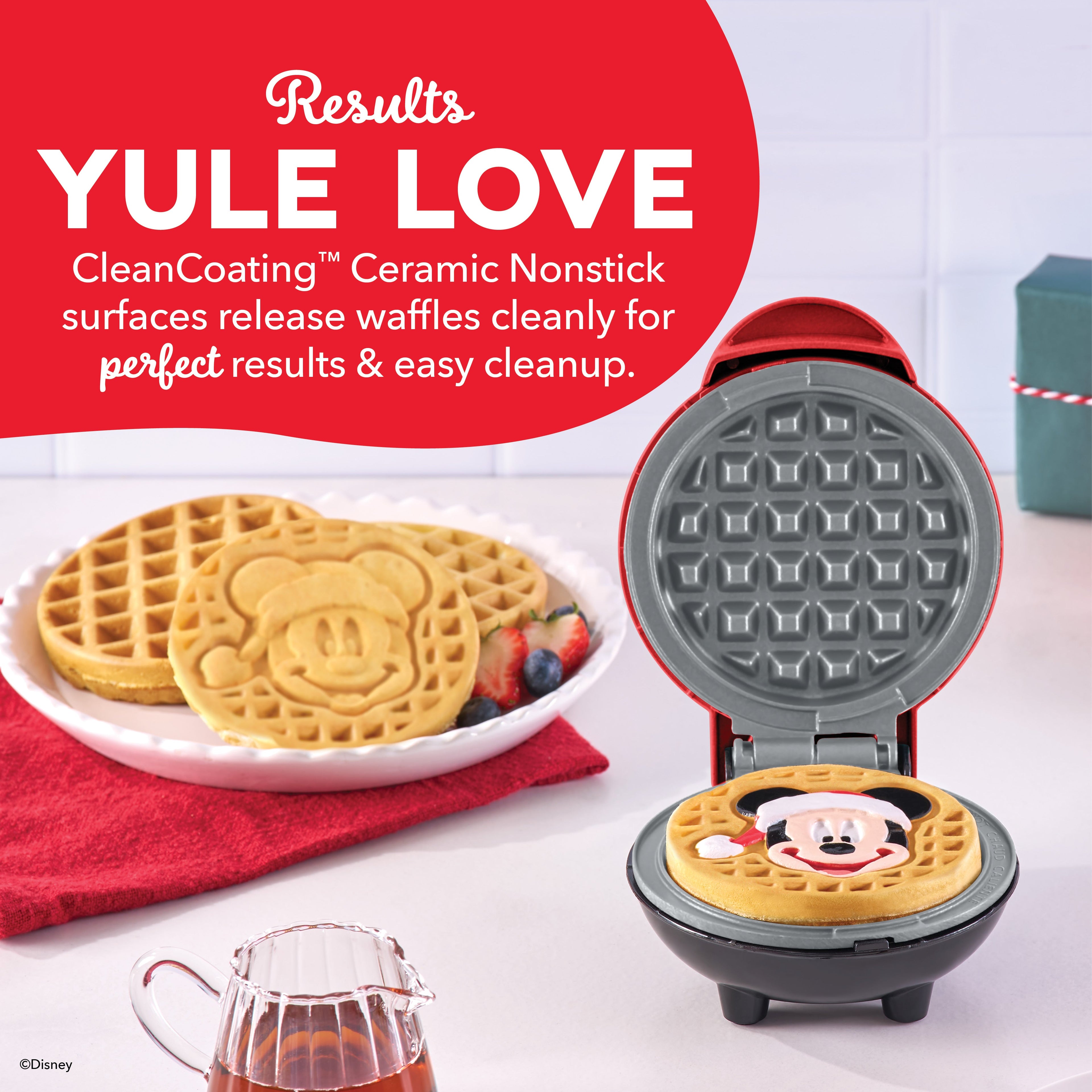 Mickey Mouse Santa Mini Waffle Maker X5