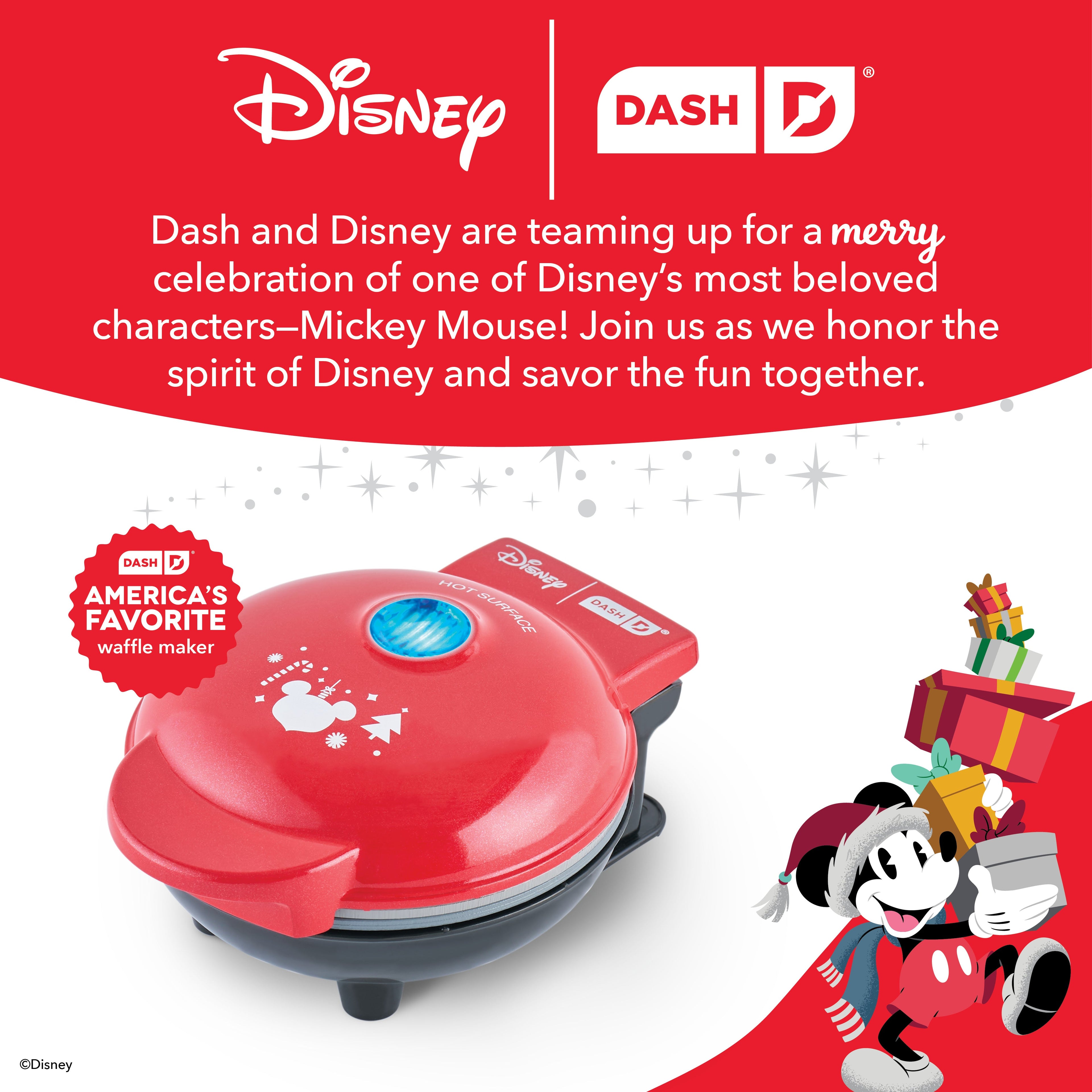 Mickey Mouse Santa Mini Waffle Maker X5