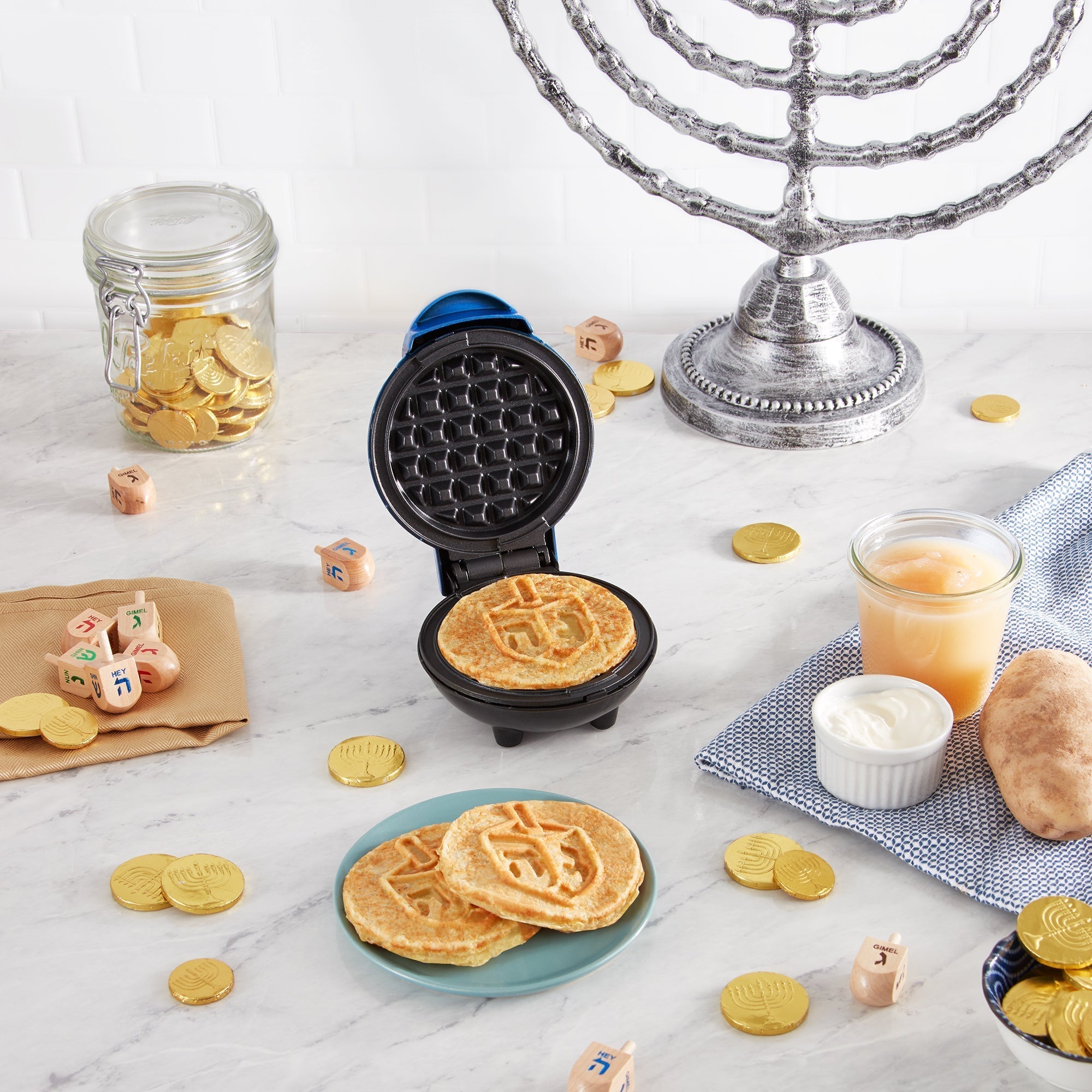 Dreidel Mini Waffle Maker K2