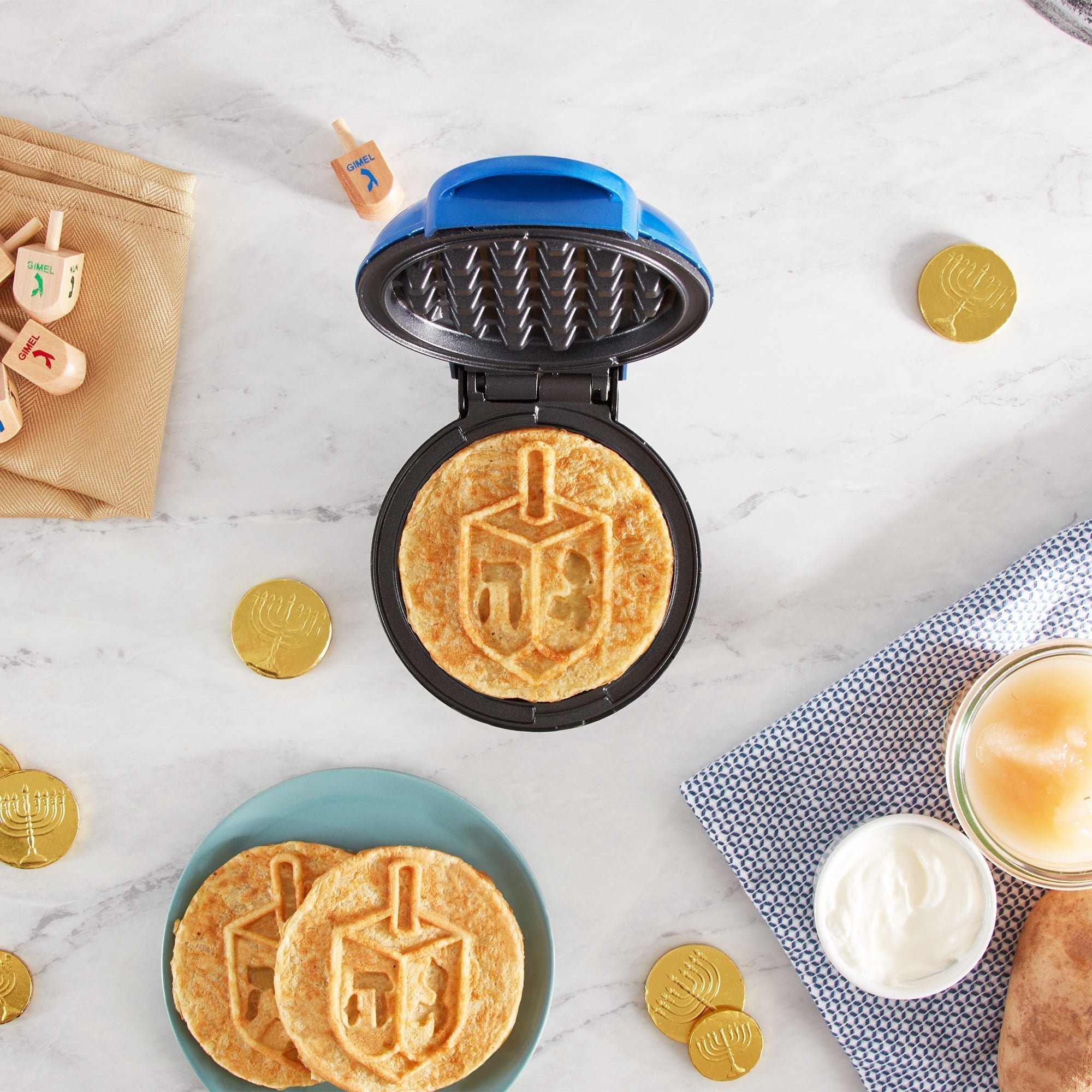 Dreidel Mini Waffle Maker K2