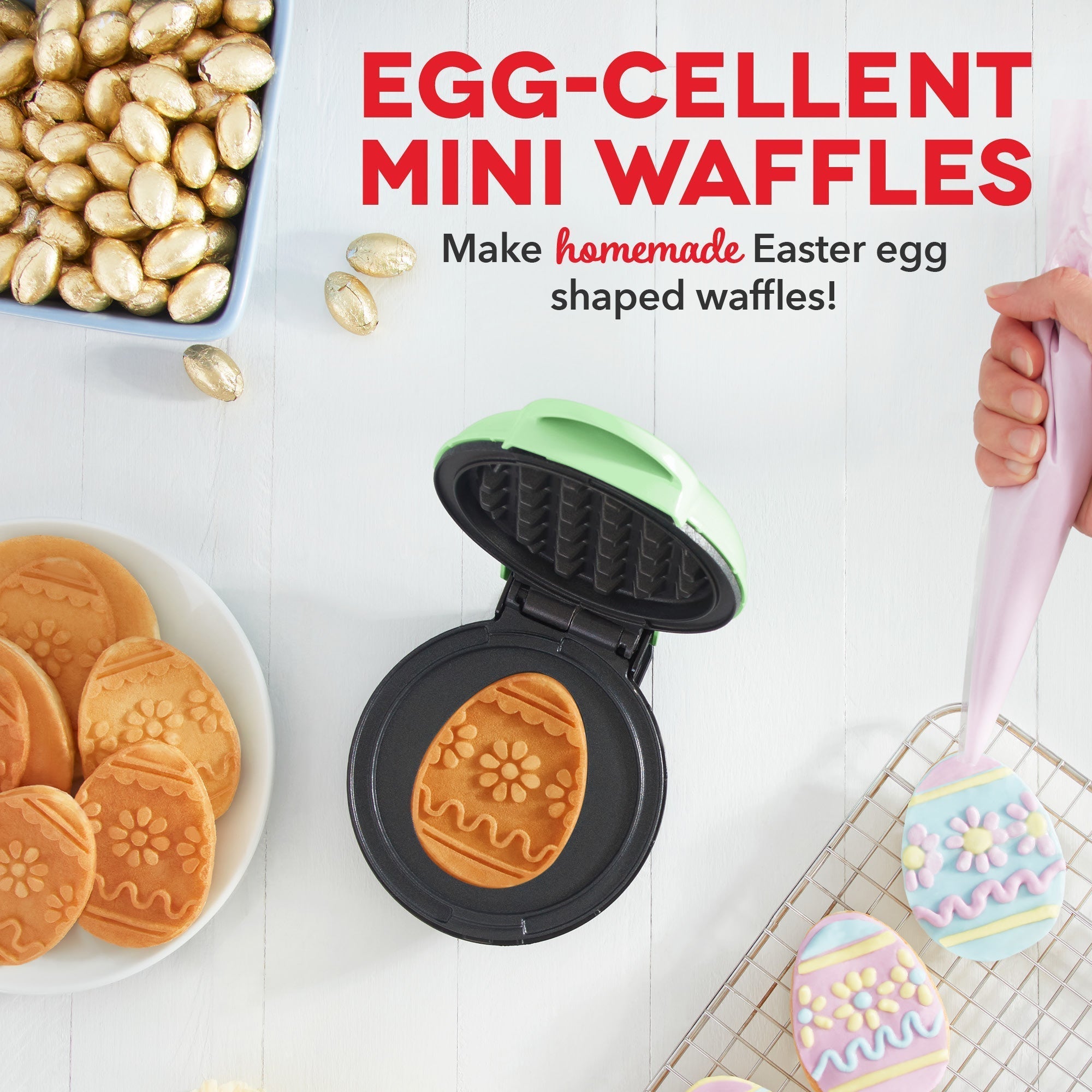Easter Egg Mini Waffle Maker I6