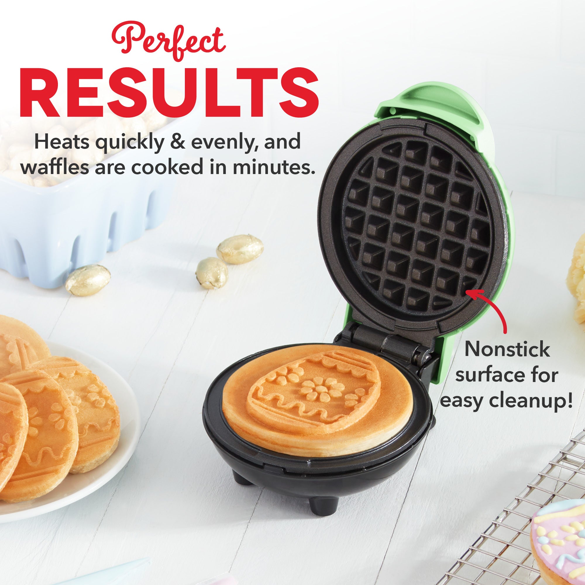Easter Egg Mini Waffle Maker I6