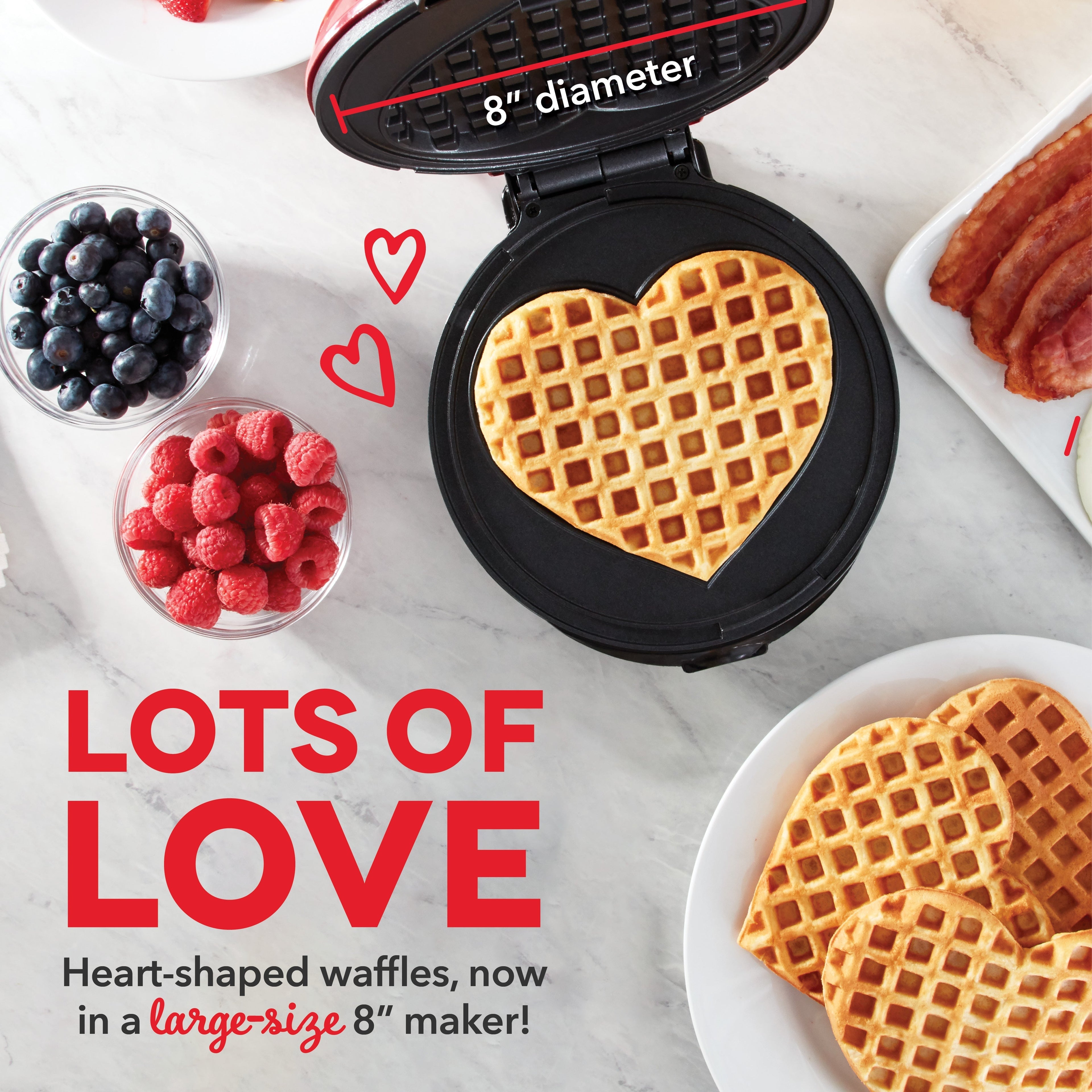 Express Heart Waffle Maker B4