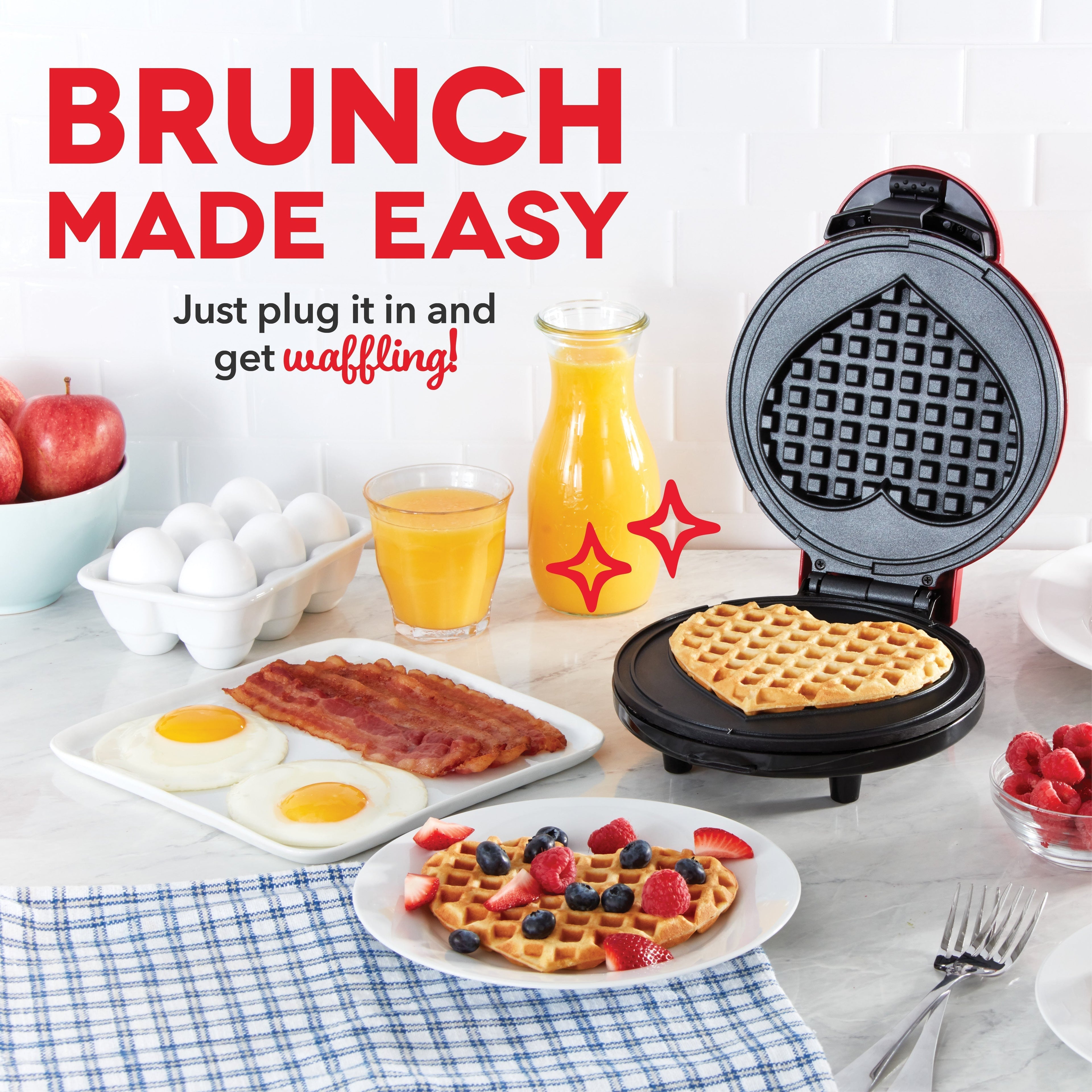 Express Heart Waffle Maker B4