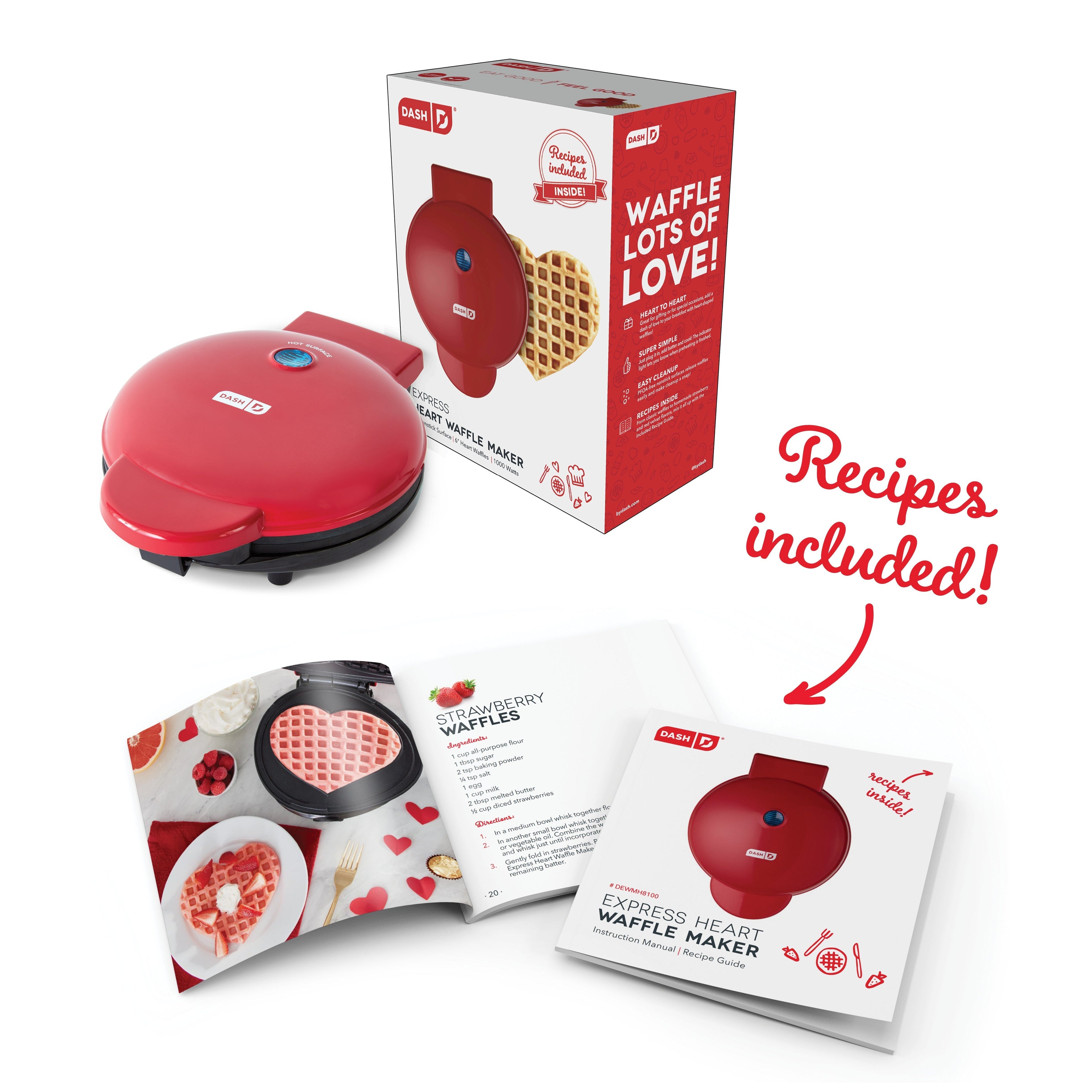 Express Heart Waffle Maker B4