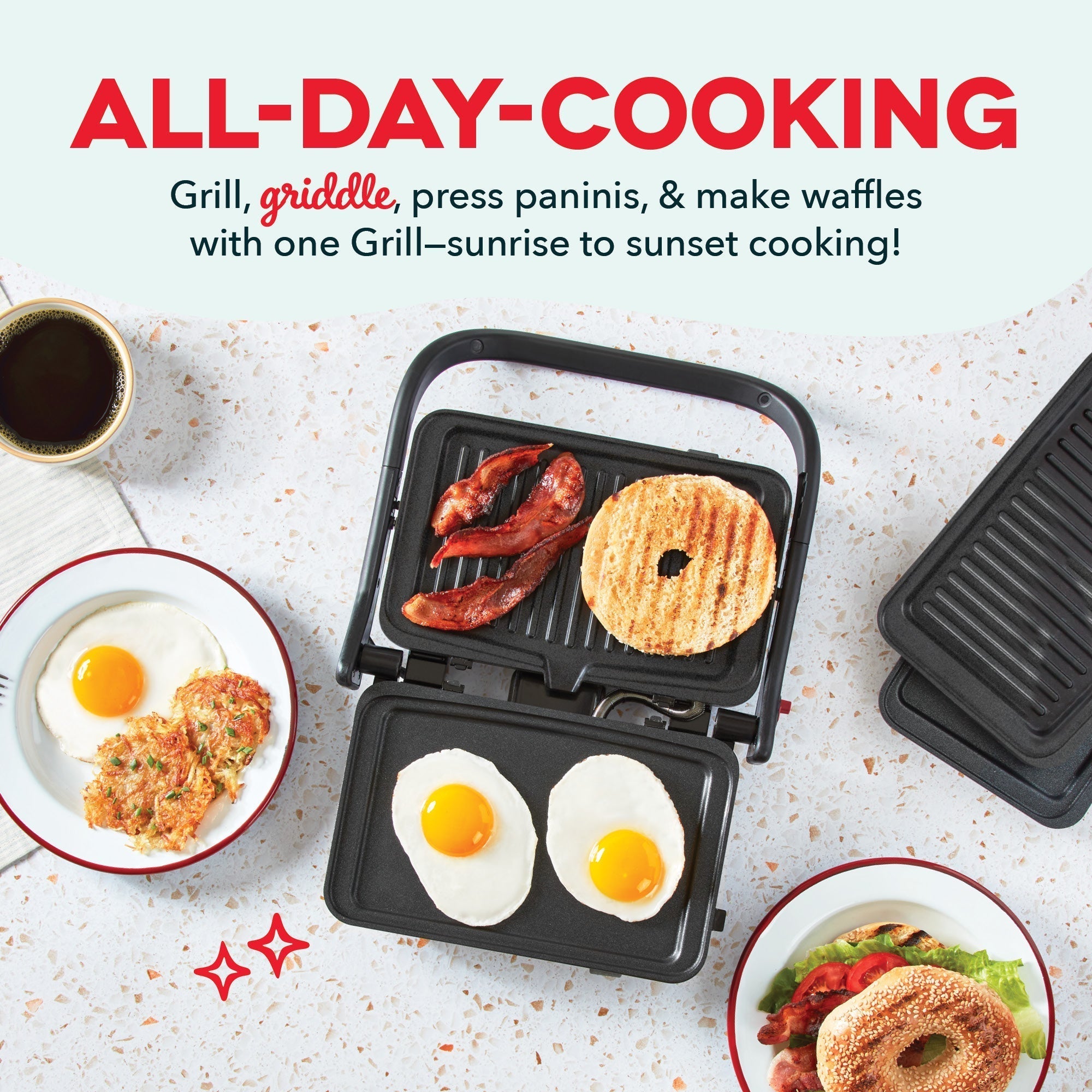 Flex Press Grill System 2pc Plate Pack Griddle G9